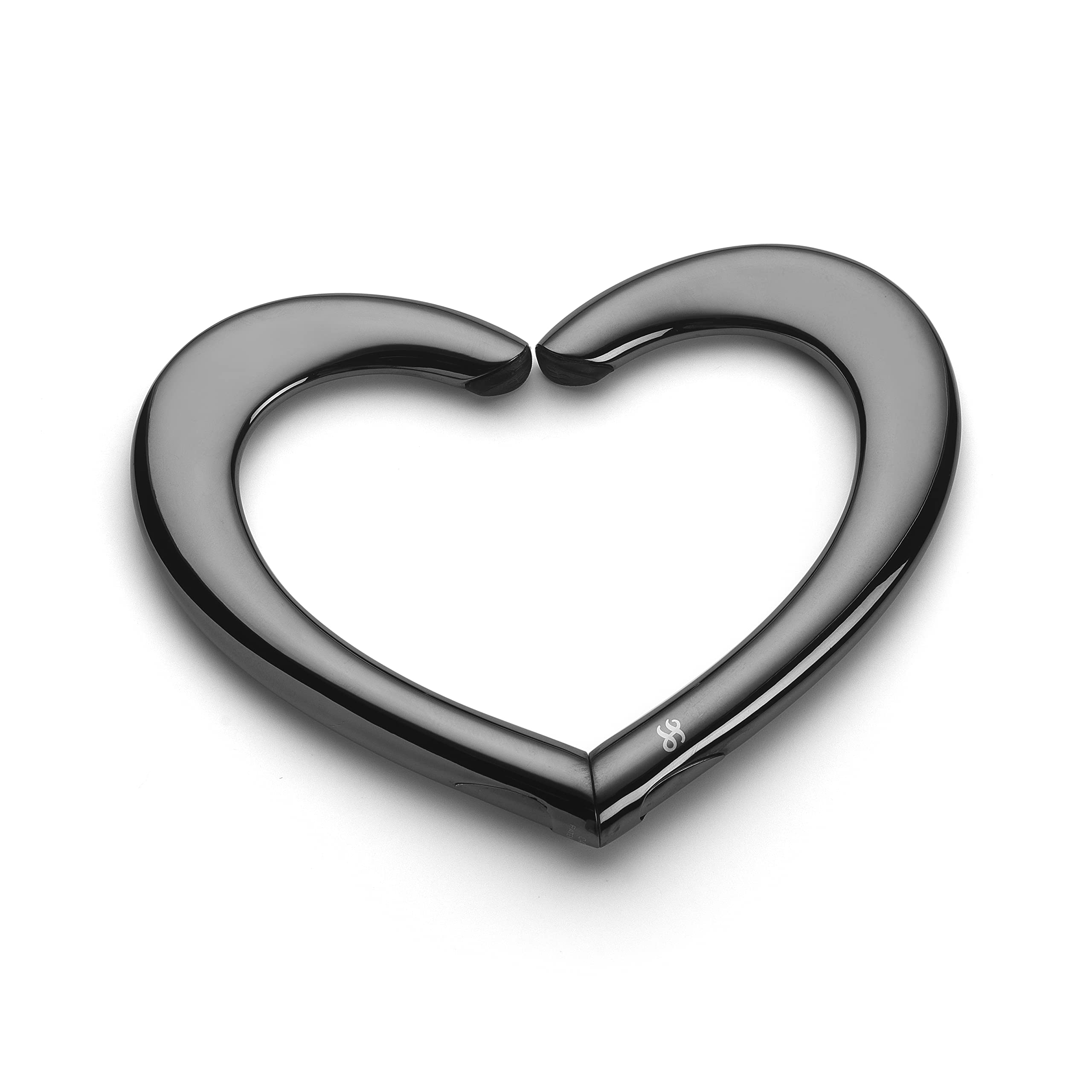 Heart Purse Hanger for Women - Portable Bag Hook for Table & Travel | Heavy Duty Purse Holder with Charm | Holds Up to 30 lbs | Black | Perfect for Restaurants, Bars, and On-the-Go Use