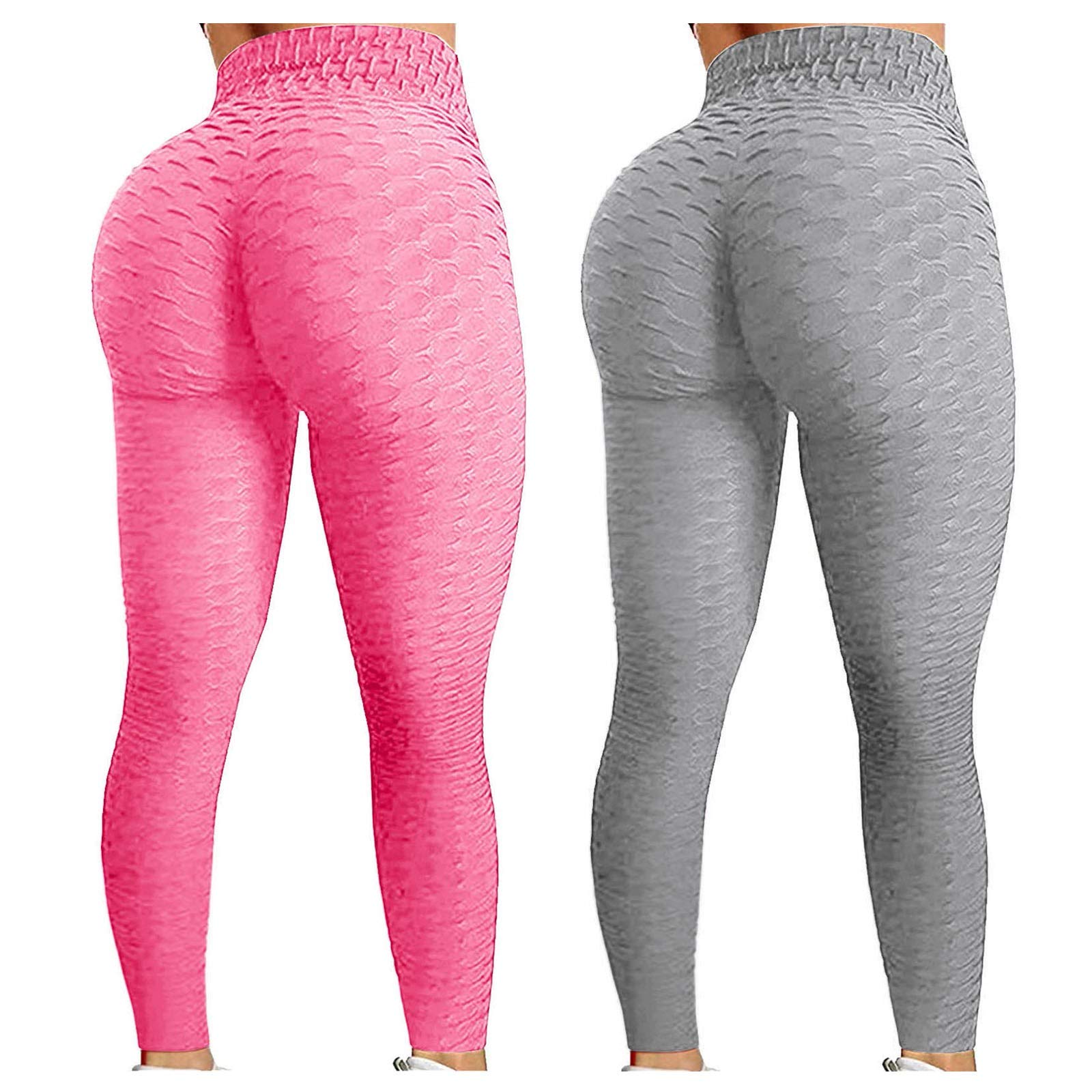 ZNNE 2-Pack Women's High Waisted Yoga Pants - Tummy Control & Butt Lifting Seamless Leggings for Gym, Workout, Running & Fitness - Perfect for Yoga, Pilates & Everyday Wear