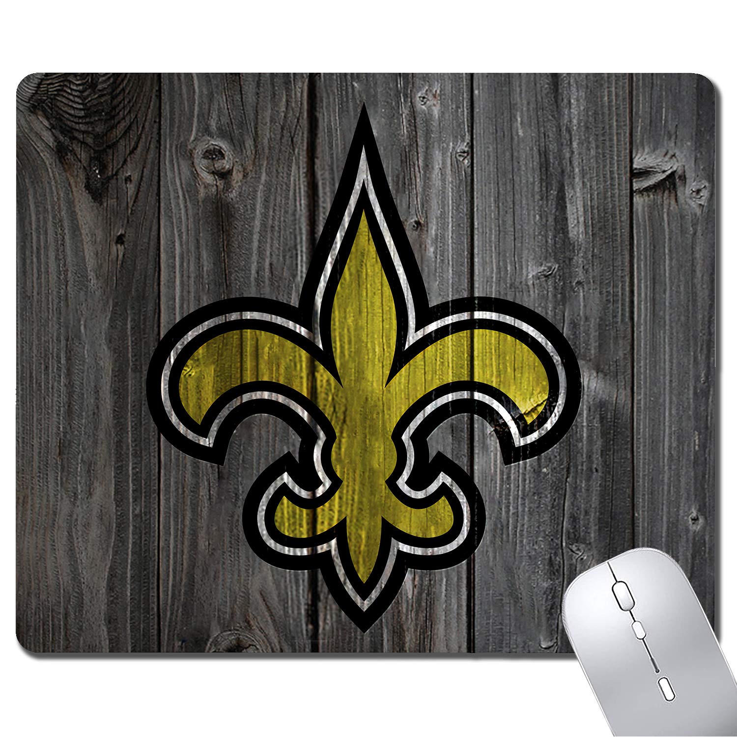 Premium Wood Grain Design Non-Slip Gaming Mouse Pad - Large Ergonomic Mousepad for Computer, Laptop & Office Desk - Perfect for Gaming, Work & Home Office Setup (12x10 Inches)
