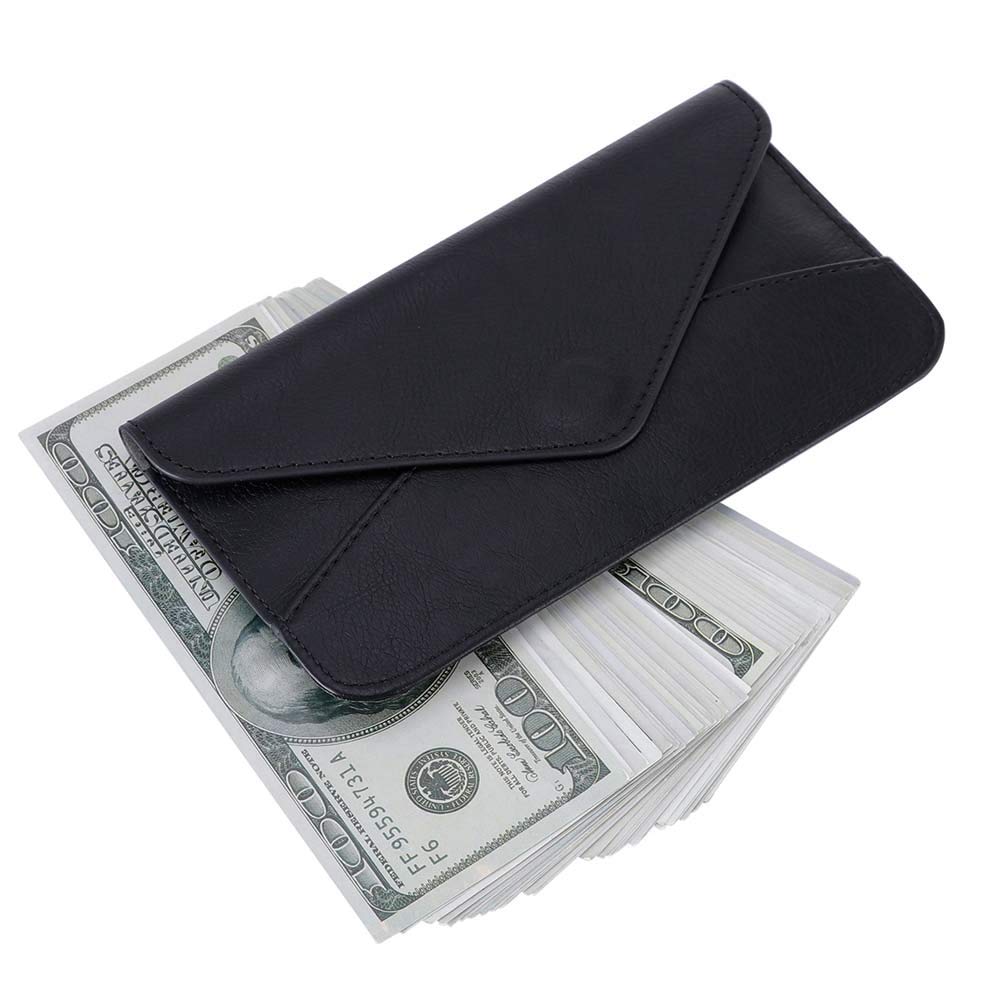 XEYOU Women's Slim RFID Blocking Leather Card Holder - Stylish Envelope Wallet for Credit Cards, Cash & ID - Perfect for Everyday Use, Travel & Gift Giving