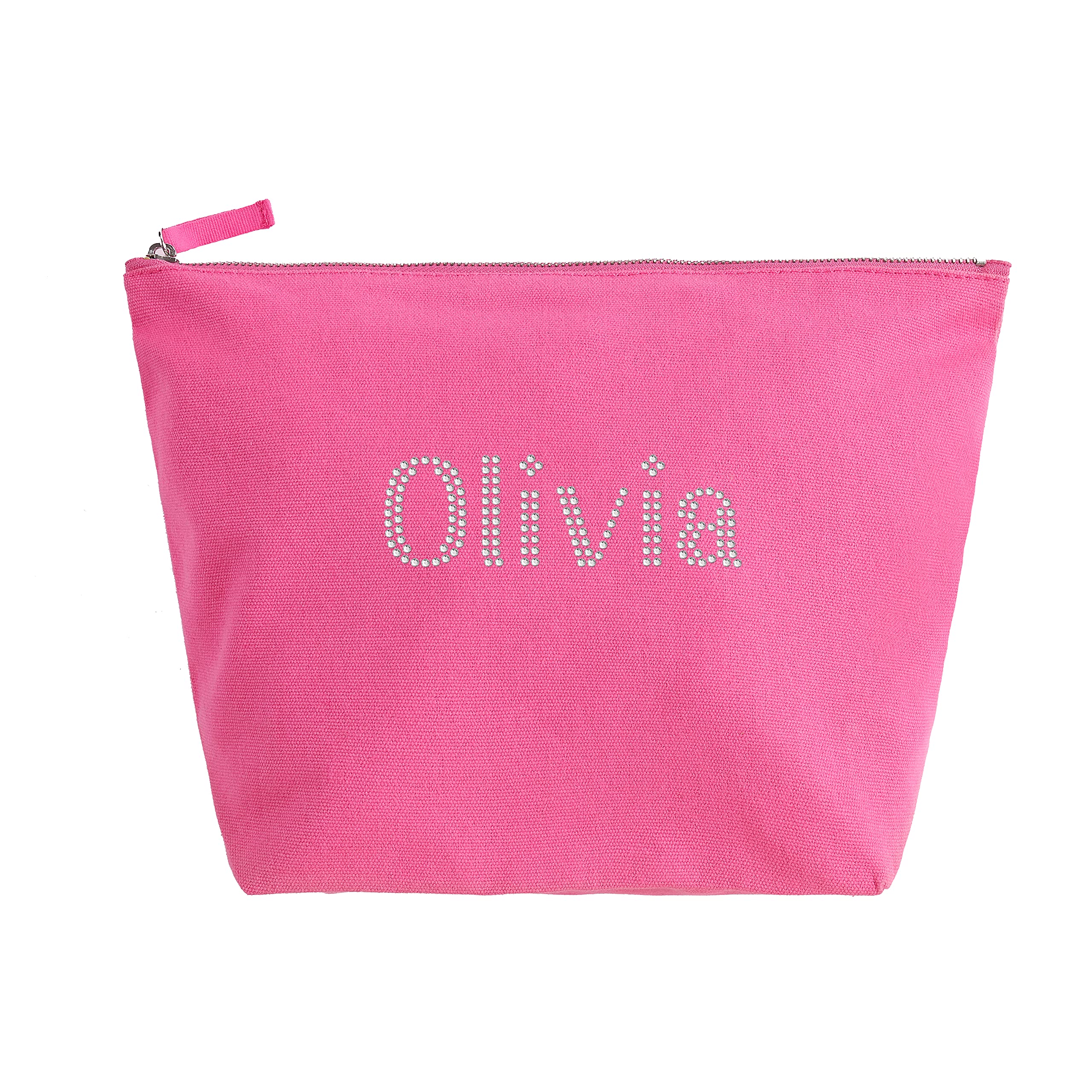 Personalized Women's Makeup Bag - Large Pink Cosmetic Pouch for Ladies - Perfect Gift for Birthdays, Weddings, Christmas & Anniversaries - Travel & Daily Beauty Organizer