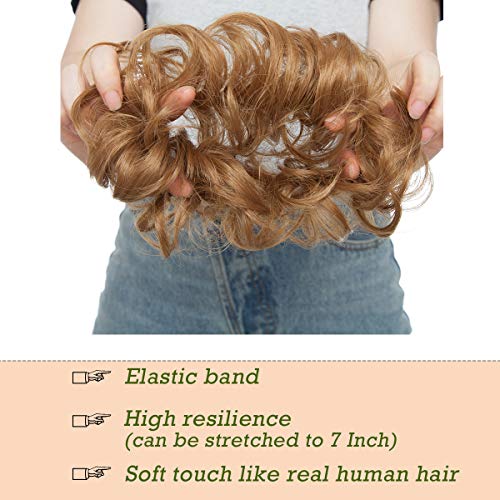 Messy Bun Hair Extension for Curly Hair - Clip-in Updo Hairpiece for Women | Perfect for Weddings, Parties & Everyday Styling