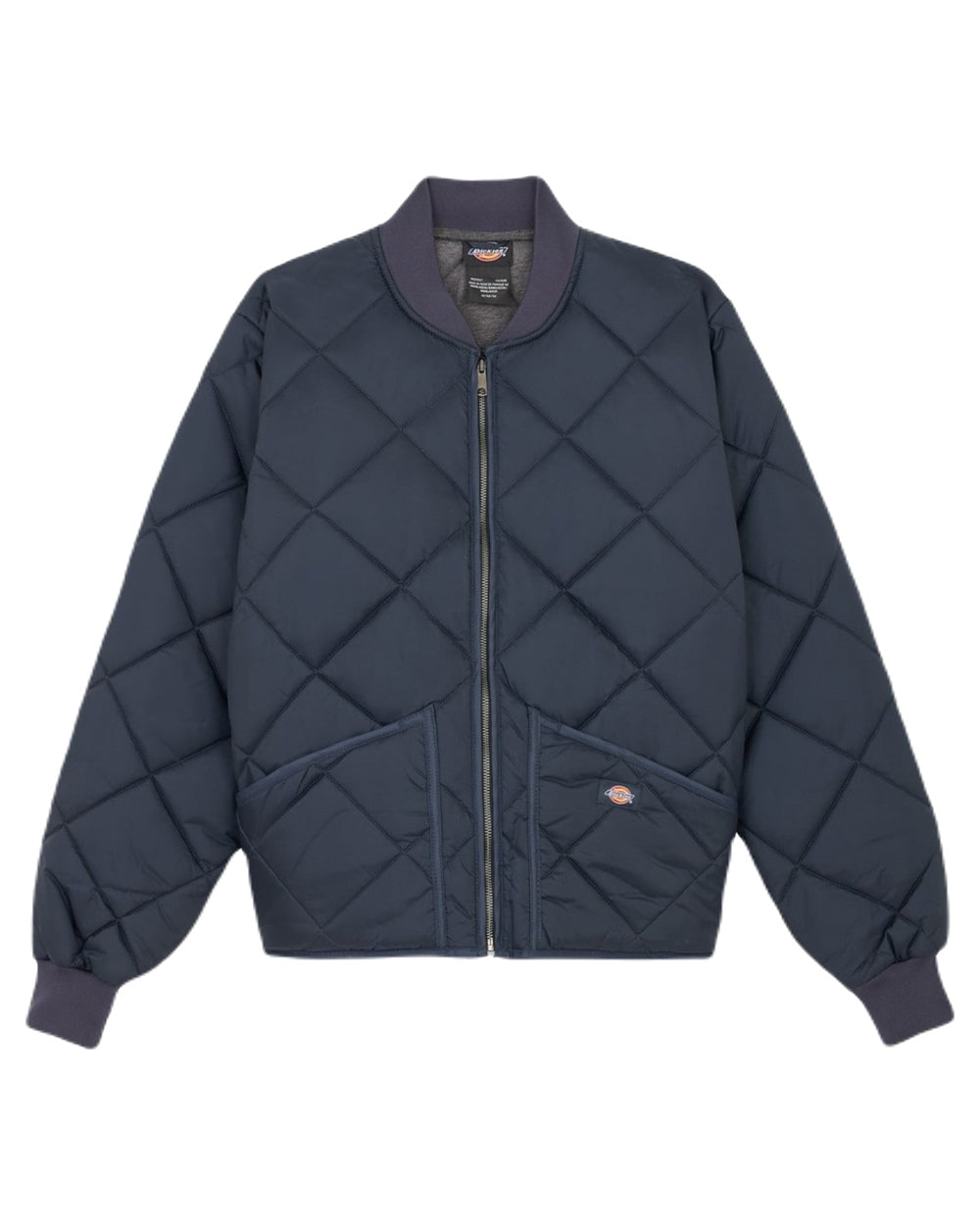 Dickies Men's Diamond Quilted Nylon Jacket - Lightweight Water-Resistant Work Jacket for Outdoor, Construction & Casual Wear