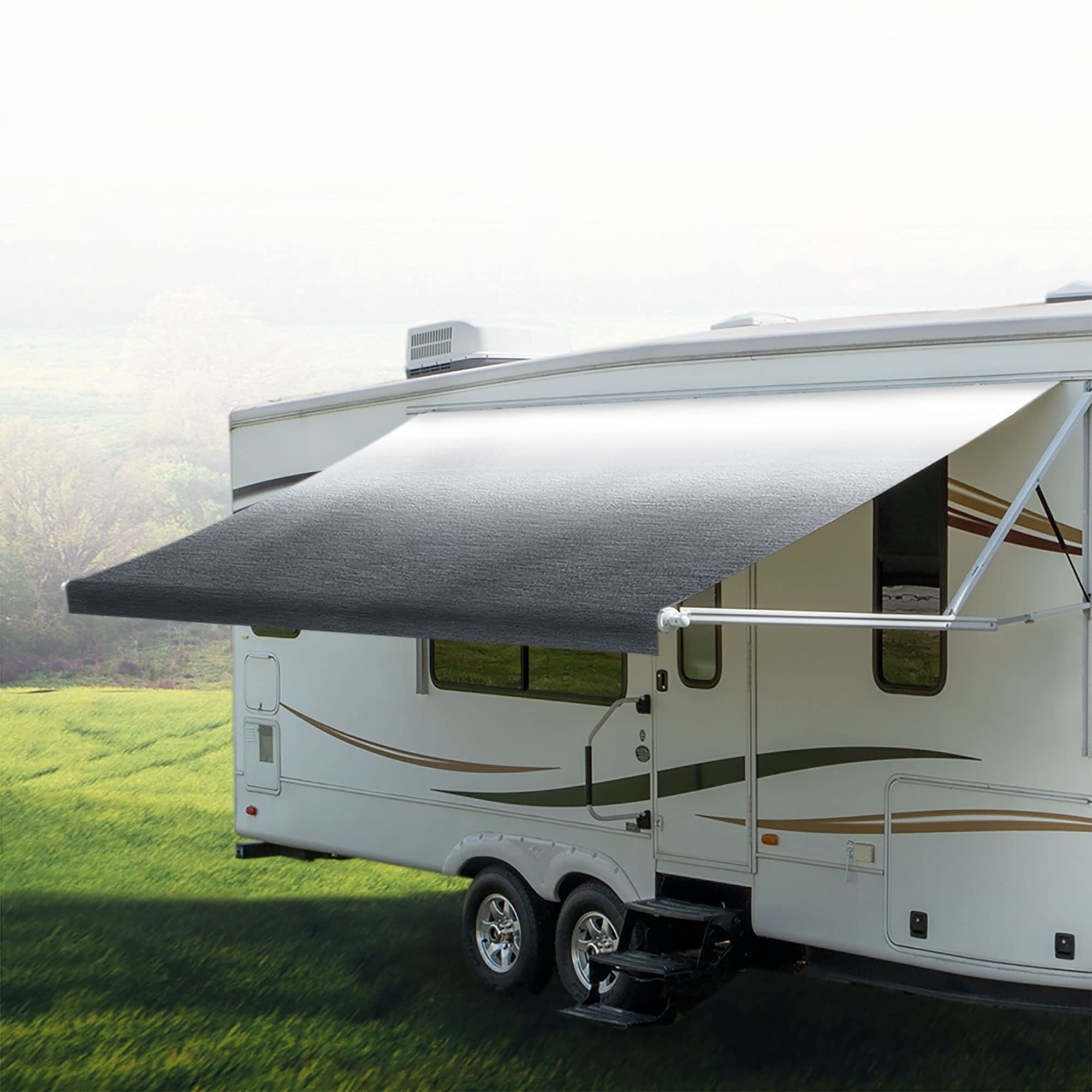RecPro RV Awning Fabric Replacement - 8ft to 22ft Width Options | Multiple Color Choices | Premium Vinyl Material | 96