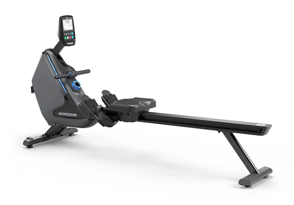 Horizon Fitness Oxford 3 Rowing Machine for Home Gym - Quiet Magnetic Resistance Rower with LCD Display for Full Body Workout | Perfect for Cardio Training & Weight Loss