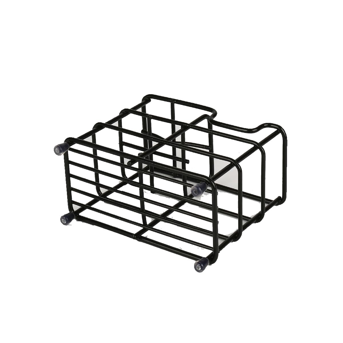 Stainless Steel Toothbrush Holder for Bathroom - Modern Black Toothpaste & Toothbrush Organizer | Perfect for Small Spaces, Countertop Storage & Travel Use