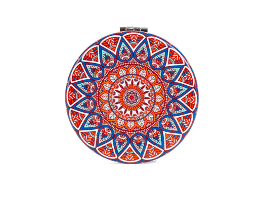 Handmade Mandala Wall Mirrors - Boho Chic Decor for Living Room, Bedroom, Yoga Studio & Meditation Space | Round Decorative Mirror with Intricate Design