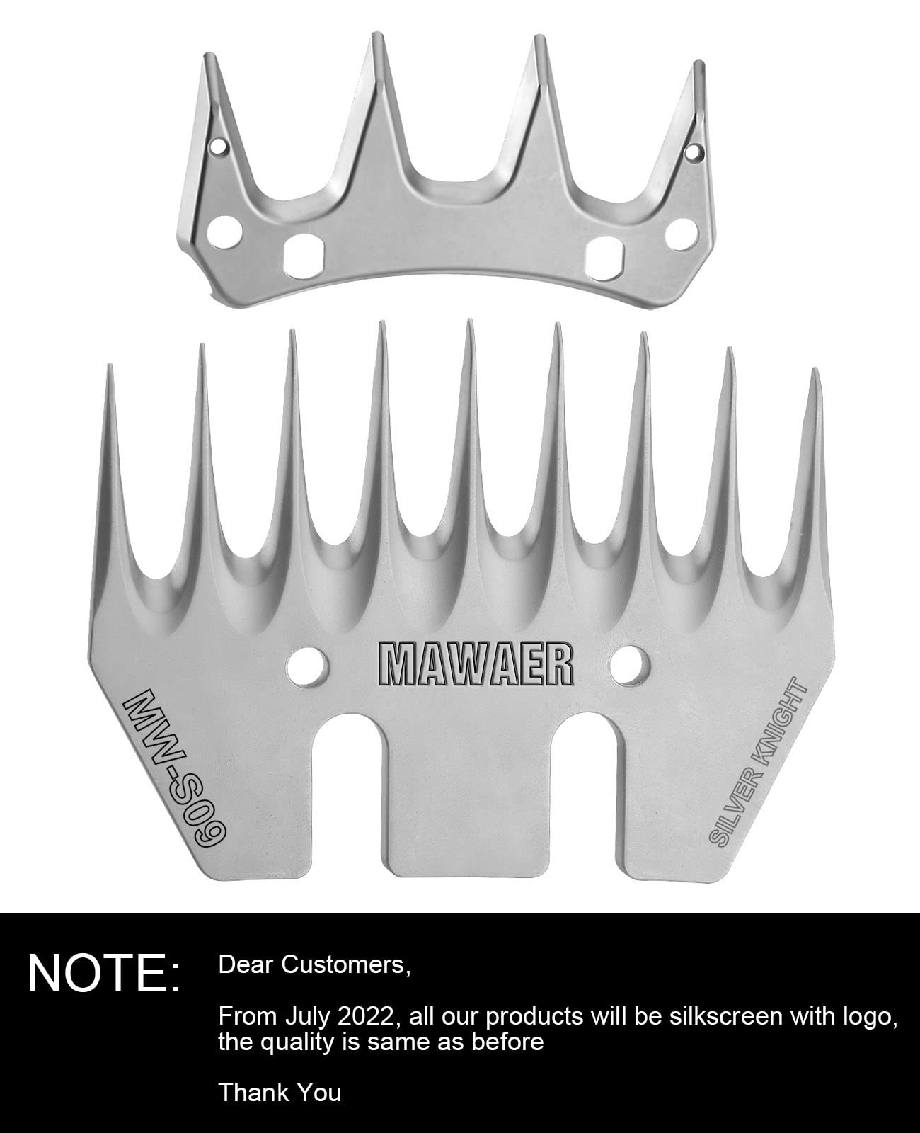 9 Teeth Sheep Shears Replacement Blades - Compatible with Oster, Lister, Heiniger Sheep Clippers - Detachable Animal Trimmer Shears for Grooming Goats, Lambs, Llamas, Alpacas - Perfect for Farm, Ranch, and Livestock Grooming (9 Tooth)