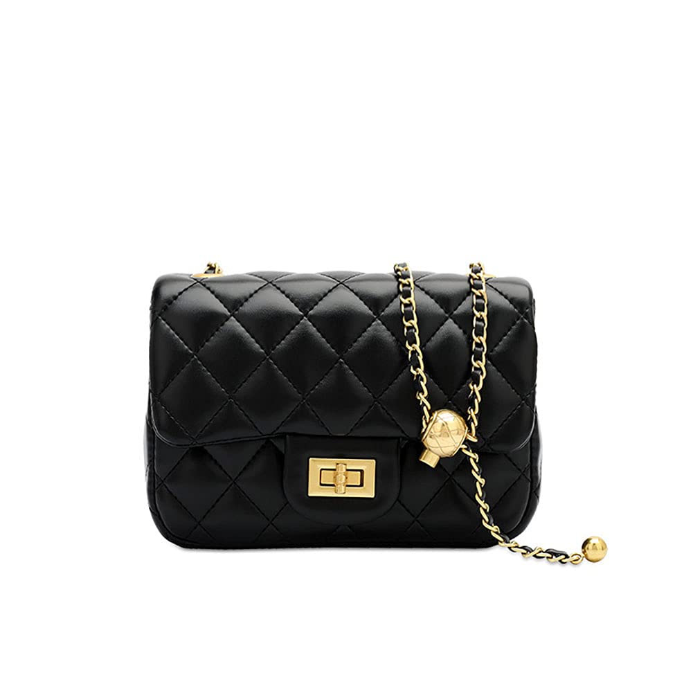 Luxury Designer Handbags for Women - Genuine Leather Quilted Clutch & Crossbody Purse | Perfect for Evening Parties, Date Nights & Daily Use