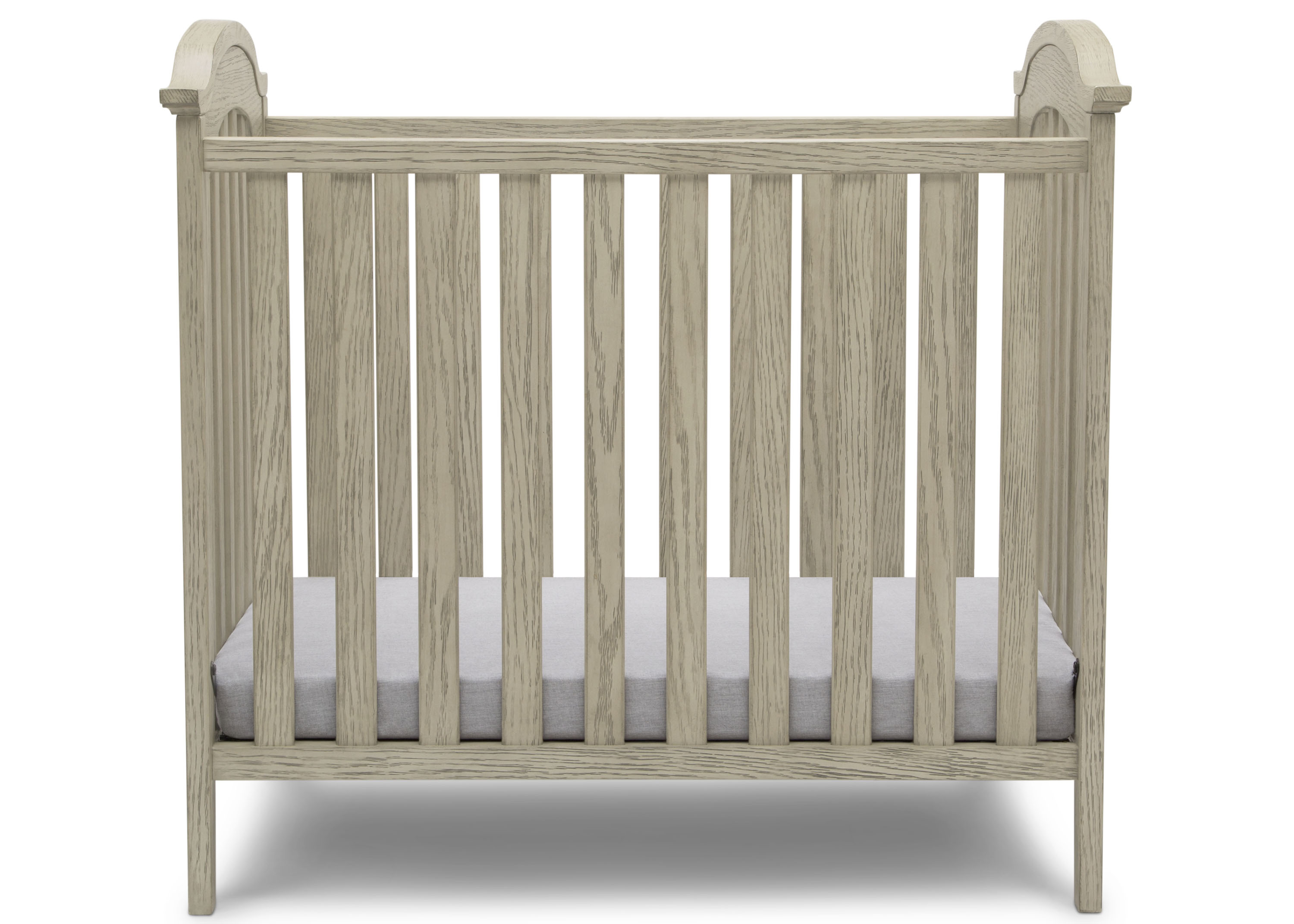 Farmhouse Style Mini Baby Crib with 2.75 Inch Mattress - Portable Nursery Bed for Newborns & Toddlers - Perfect for Small Spaces, Travel & Co-Sleeping