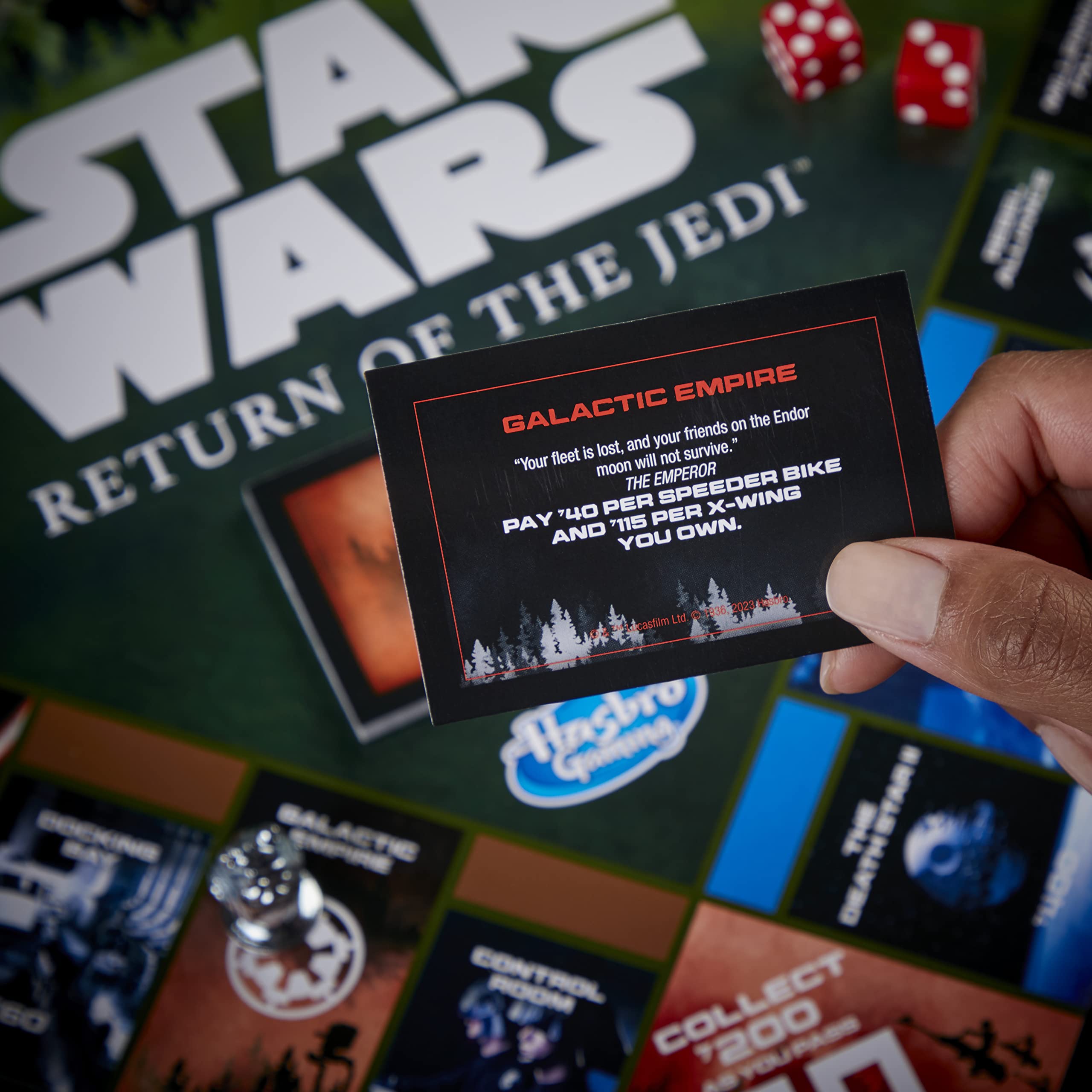 Star Wars Return of The Jedi Edition Monopoly Board Game for 2-6 Players, Ages 8 and Up | Family Game Night, Birthday Gifts, Movie Themed Party Games
