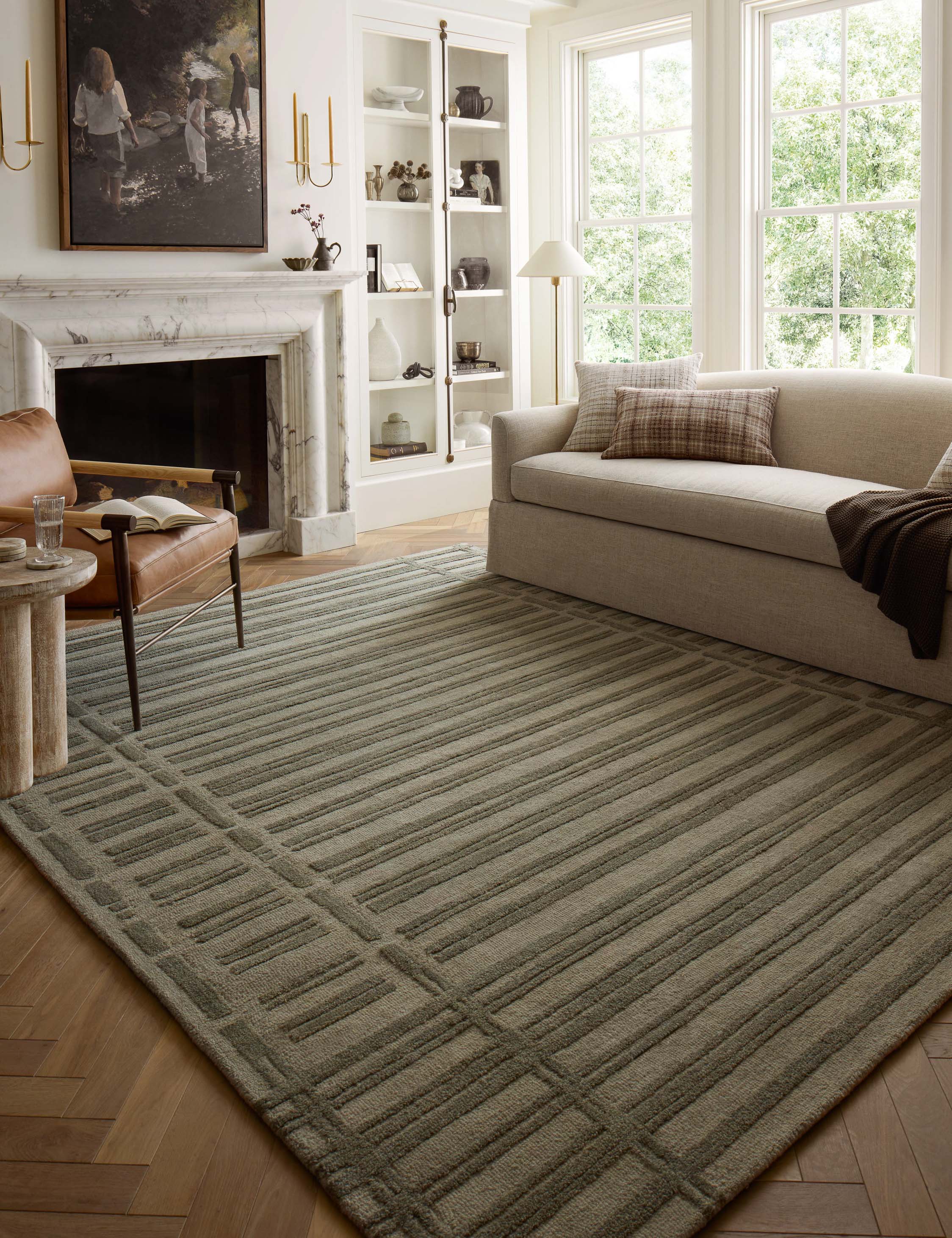 Bradley II Hand Tufted Wool Rug - Premium Handmade Area Rug by Chris Loves Julia x Loloi - Soft & Durable for Living Room, Bedroom, or Office Decor