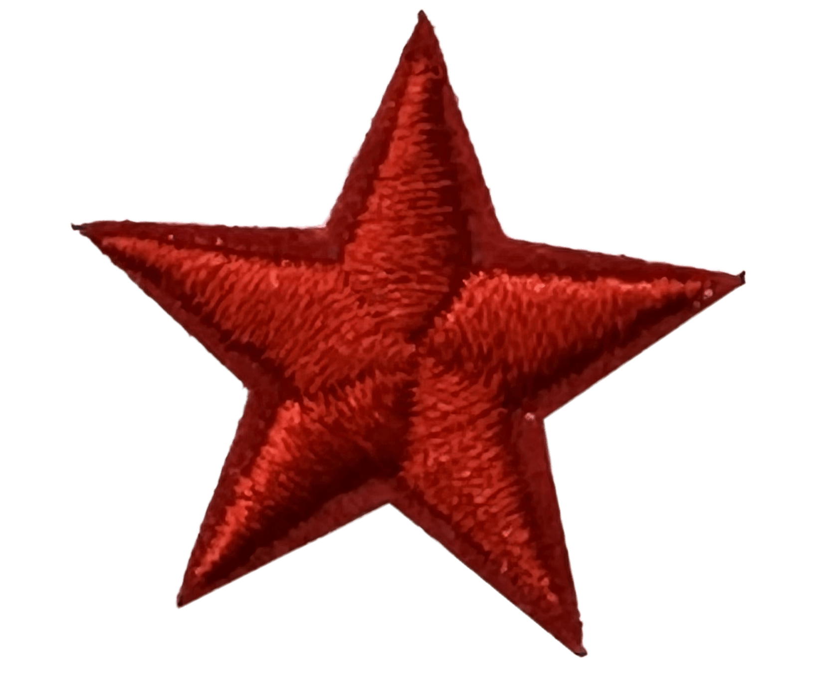 Red Star Embroidered Iron-On Patch - Patriotic & Military Style for Jackets, Hats, Bags & DIY Crafts