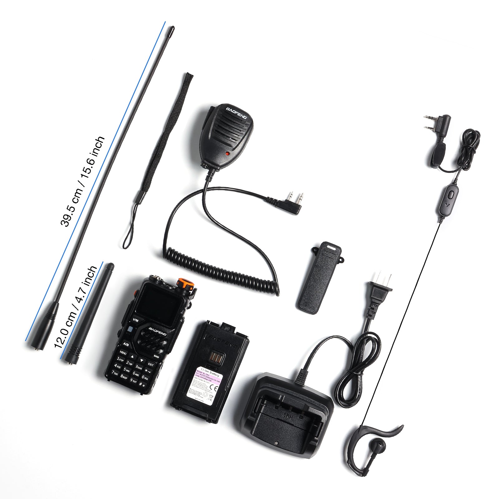 Baofeng K5 Plus Tri Band Ham Radio - 10W High Power VHF/UHF/1.25M Walkie Talkie with NOAA Weather Alert, 999 Channels, Frequency Copy & Scramble Function, 2500mAh Long Battery Life - Ideal for Outdoor Adventures, Emergency Communication, and Ham Radio Enthusiasts