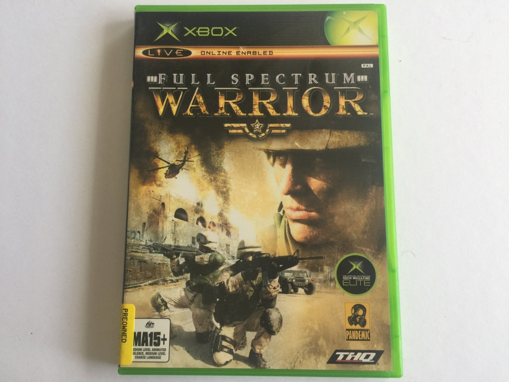 Full Spectrum Warrior Complete Game in Original Case - Authentic Xbox/PS2 Action Strategy Game for Military Simulation & Tactical Combat Enthusiasts