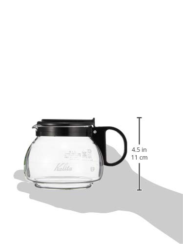 Kalita 102 Server 600ml Black Drip Coffee Maker - Perfect for Pour Over Coffee Brewing at Home or Office