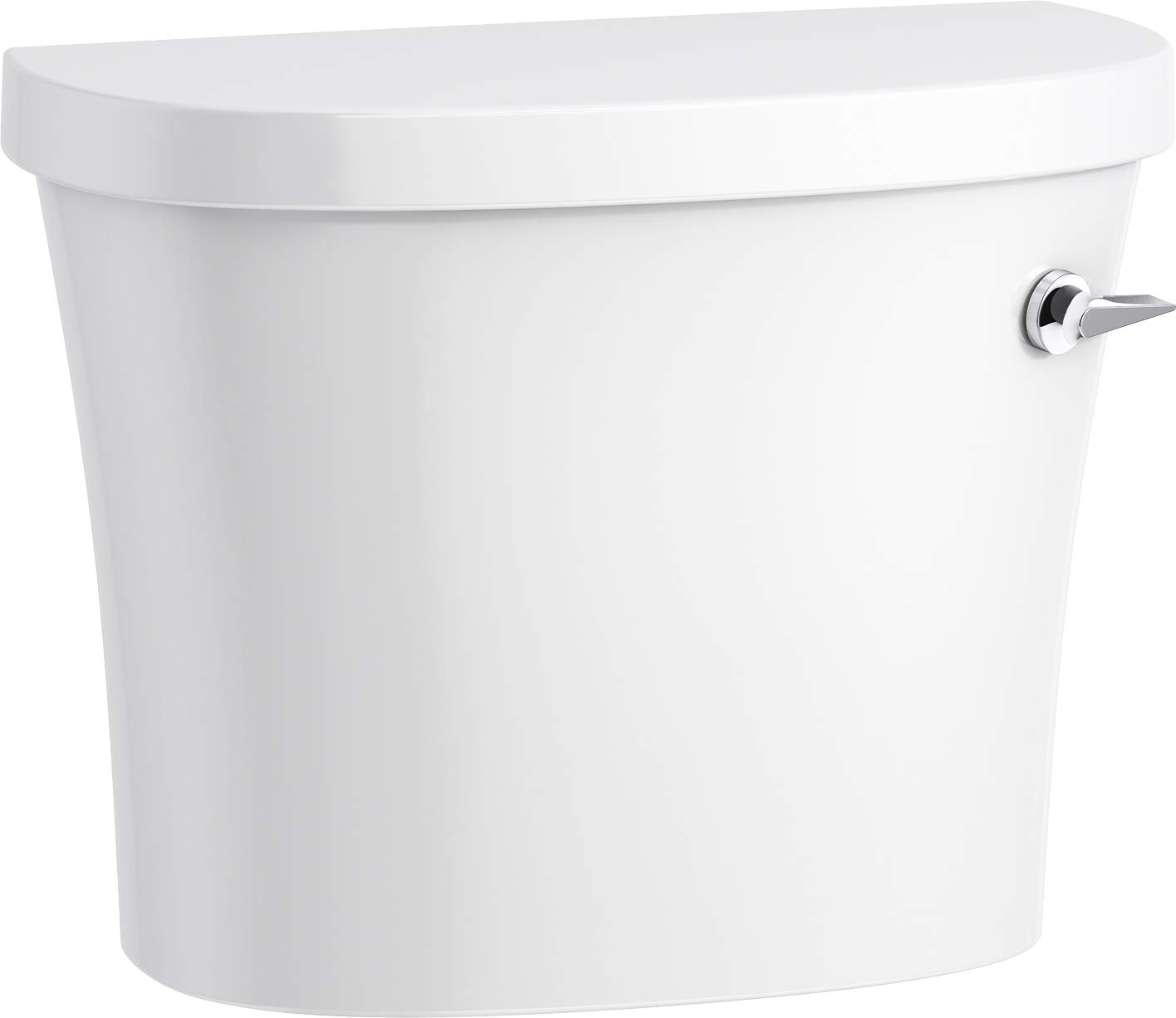 KOHLER Kingston™ 1.28 GPF Right-Hand Flush Toilet Tank - Water Efficient Elongated Bowl for Modern Bathrooms & Small Spaces