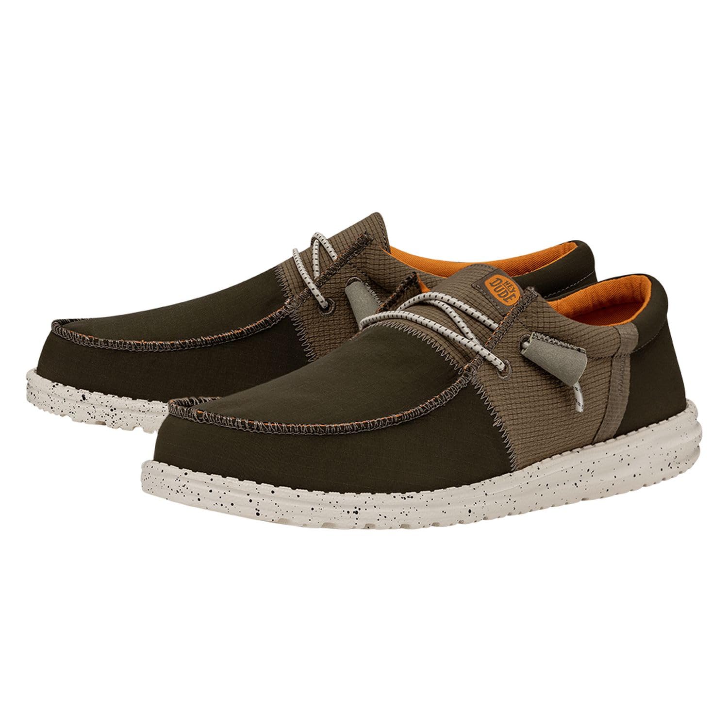 Hey Dude Men's Wally Tri Comfortable Loafers - Lightweight Slip-On Casual Shoes for Men | Perfect for Walking, Travel & Everyday Wear