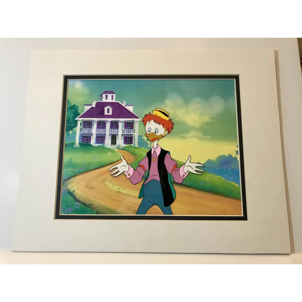 Original Ducktales Disney 90s TV Show Production Sketch Drawing & Cell with COA 1/1 - Rare Collectible for Disney Fans, Animation Art Lovers & 90s Nostalgia - Perfect for Home Decor, Gift Giving & Memorabilia Display