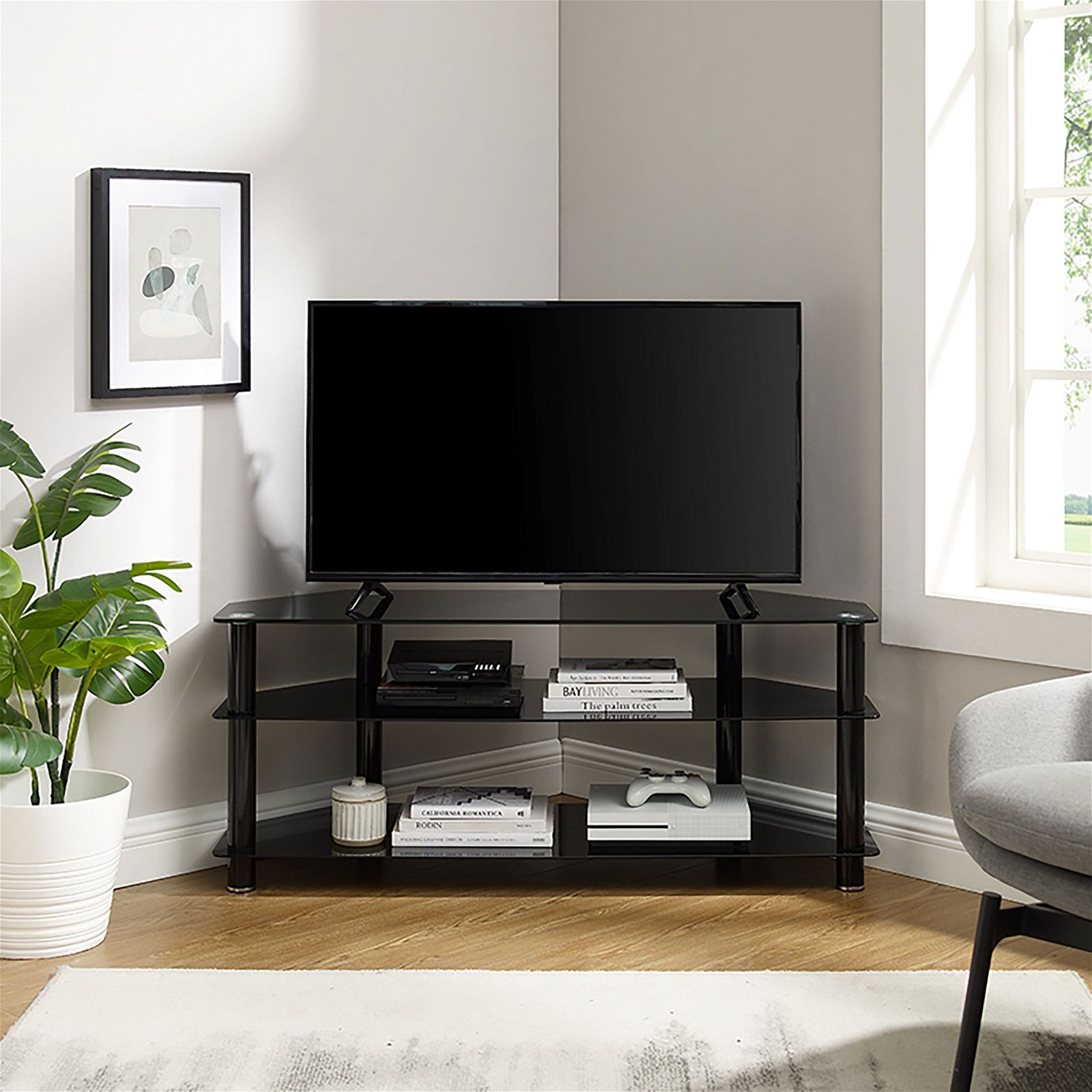Modern ACE 1200 TV Stand by Tauris - Stylish Entertainment Center for Living Room, Home Theater & Media Storage
