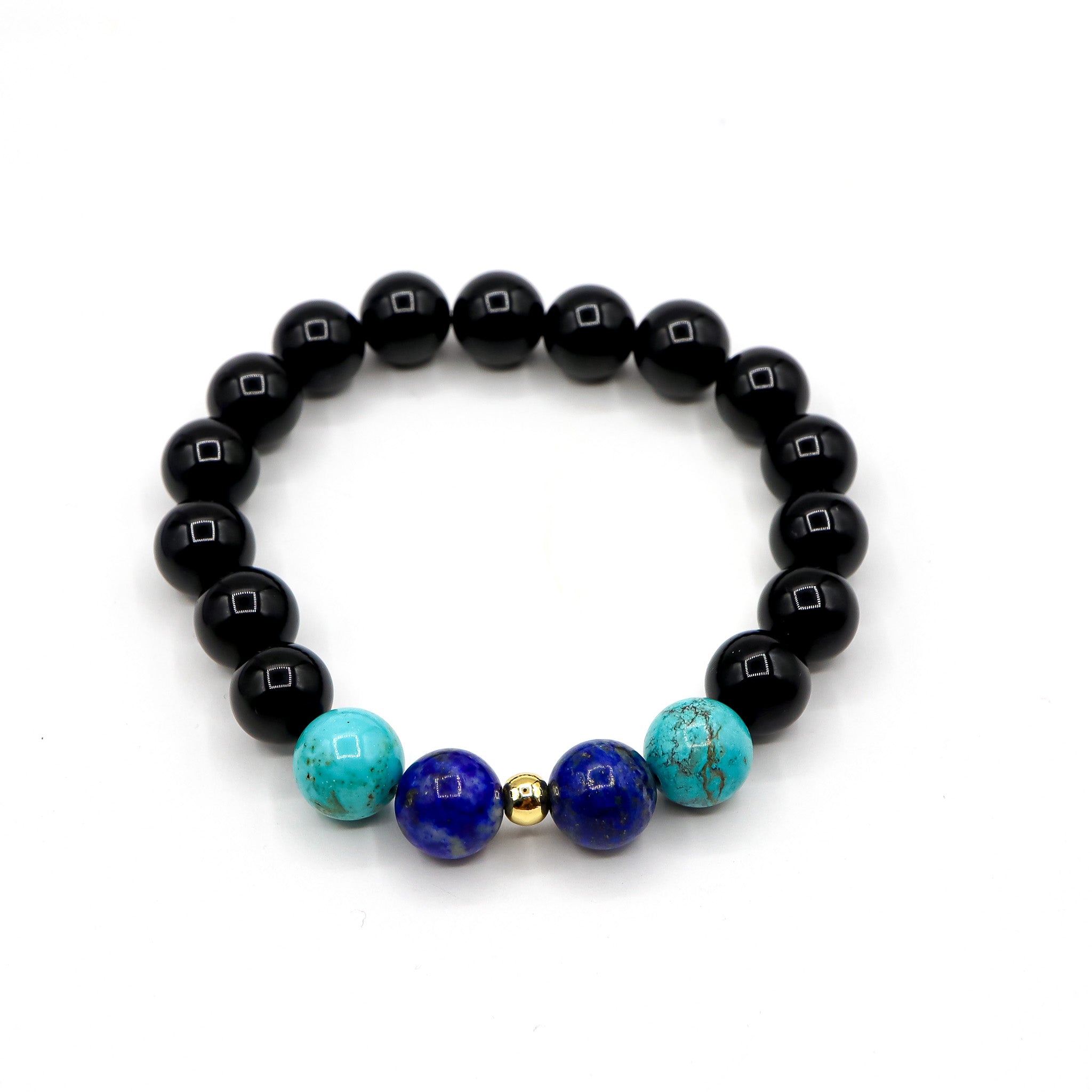 Sagittarius Zodiac Bracelet - Turquoise & Lapis Lazuli Beaded Jewelry for Women - Handmade Adjustable Spiritual Healing Bracelet - Perfect for Birthdays, Gifts & Meditation