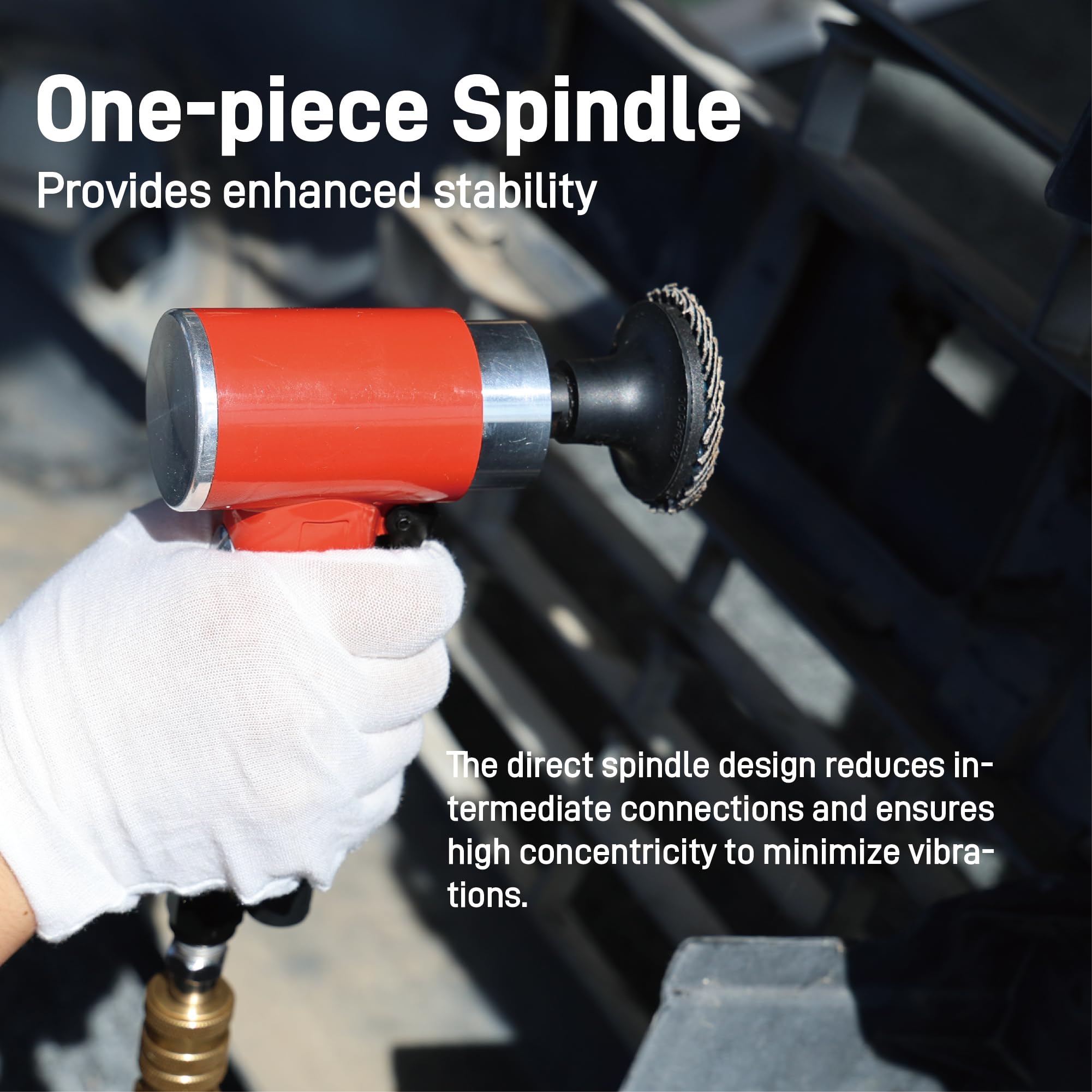 2 Inch Pneumatic Mini Orbital Sander Grinder Polisher Kit - Air Right Angle Surface Prep Tool with 41pcs Roll Lock Discs for Woodworking, Metal Polishing & Automotive Detailing