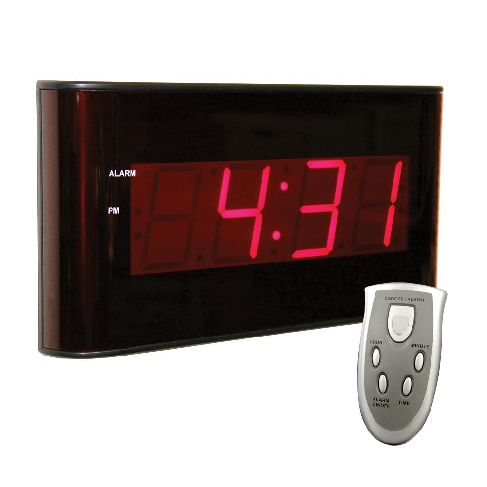 Large LED Digital Wall Clock - Easy to Read Display for Home, Office, Bedroom & Kitchen | Modern Alarm Clock with Date & Temperature