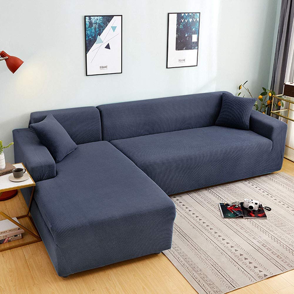 Premium Thick Stretch Sofa Slipcover for 1-4 Seater Couches - Universal Fit for Sectional, L-Shaped & 3-Cushion Sofas - Pet & Kid Friendly Furniture Protector - Perfect for Living Room, Family Room & Home Theater Use
