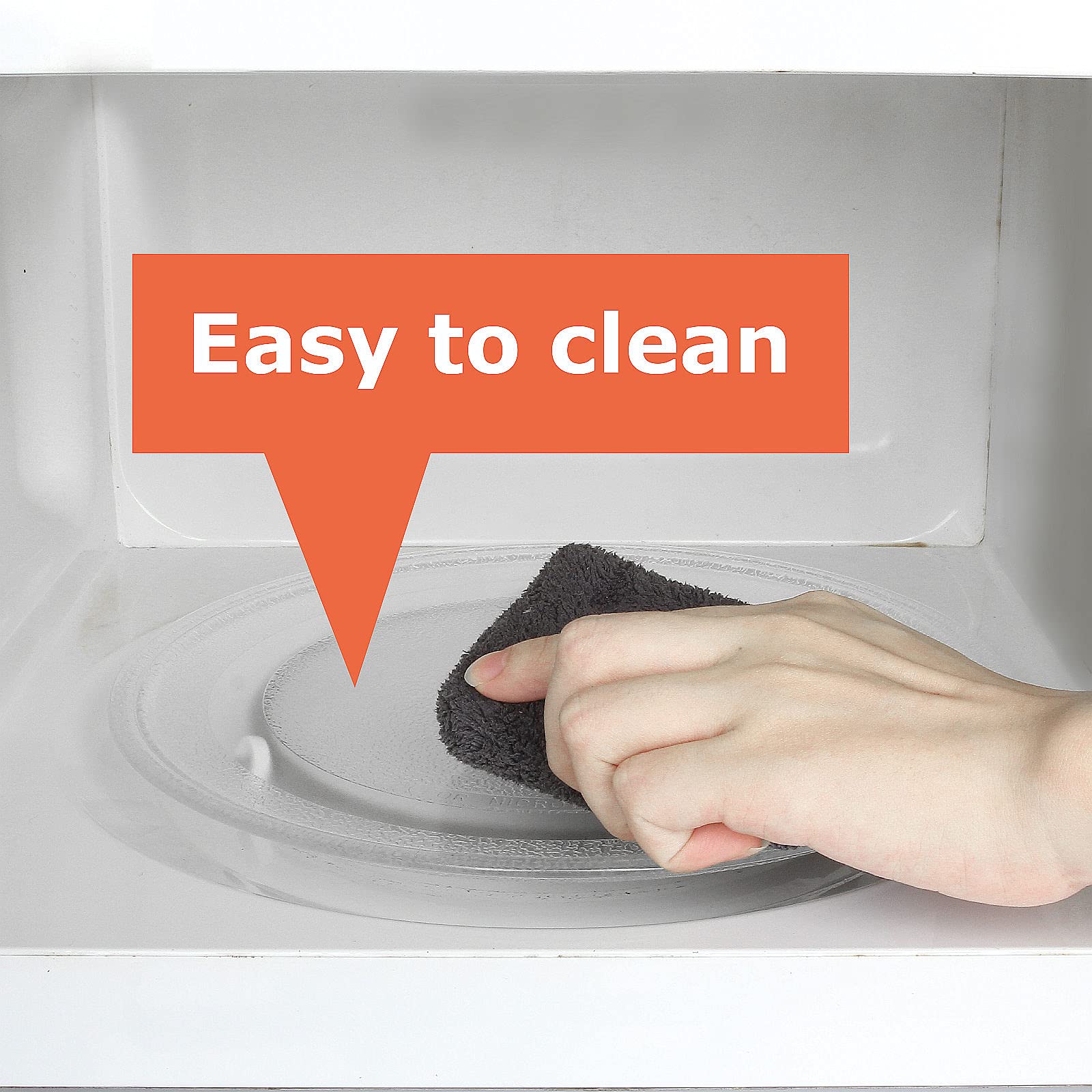 12.5 Inch (31.5cm) Microwave Glass Turntable Plate Replacement - Compatible with LG, Samsung, Kenmore, Hotpoint, Panasonic & GE Microwaves - Durable Glass Tray for Smooth Rotation & Even Heating - Perfect for Replacing Broken or Missing Microwave Turntables