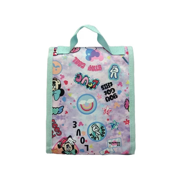 Disney Minnie Mouse Rainbow 5-Piece Kids Backpack Set with 16-Inch Backpack - Perfect for School, Travel & Daily Use
