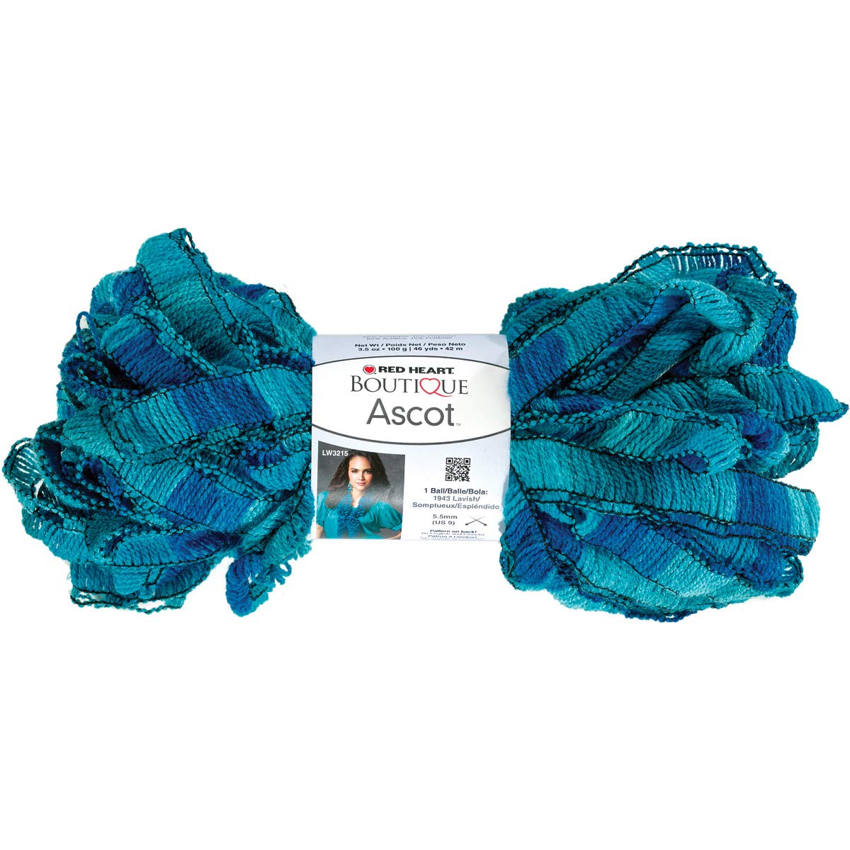 Red Heart Boutique Ascot Yarn - Soft & Luxurious Knitting Yarn for Scarves, Shawls & Home Decor | Premium Acrylic Blend for Crochet & Craft Projects