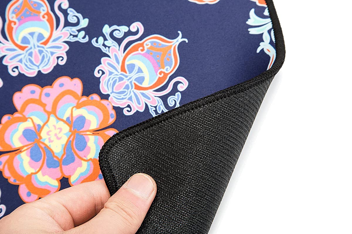 LIKEYOU 6-Petal Flower Design Computer Mouse Pad - Non-Slip Gaming & Office Desk Mat - Perfect for Work, Gaming, and Home Use