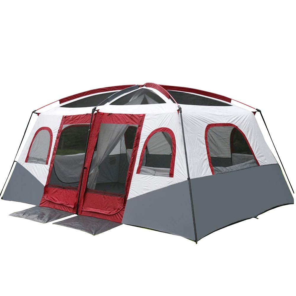 8-10 Person Waterproof Lightweight Camping Tent - Portable Family Beach Tent for Travel, Hiking & Outdoor Adventures | Perfect for Backpacking, Beach Trips and Group Camping