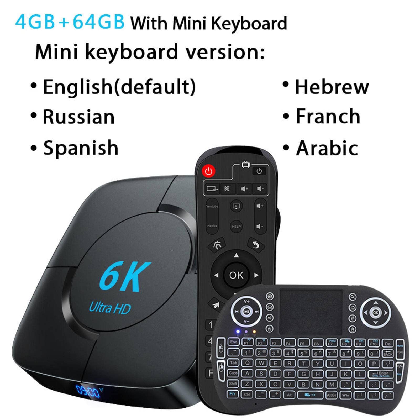 MBETA Android 10 HD Smart TV Box - 4K Streaming Media Player with WiFi, Netflix & YouTube Support - Perfect for Home Entertainment & Movie Nights