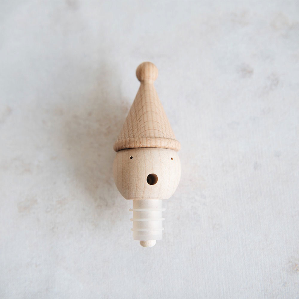 Premium Wooden Wine Stopper - Handcrafted Holiday Gift for Wine Lovers - Perfect for Christmas, Thanksgiving & Dinner Parties