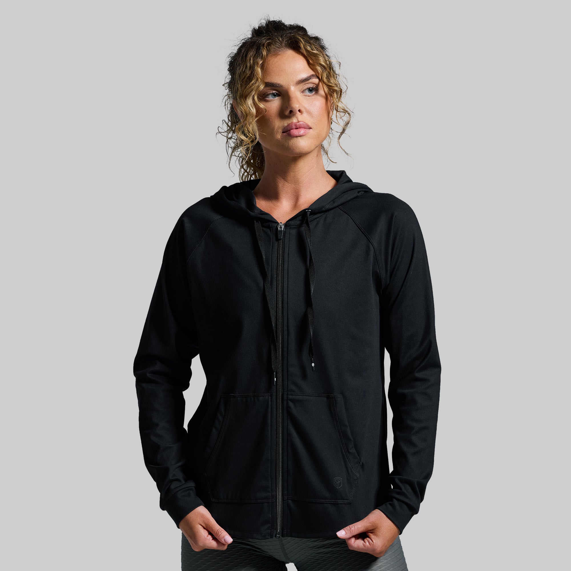 Men's Weekender Zip Up Hoodie - Black | Casual Pullover Jacket for Travel, Gym & Outdoor Activities