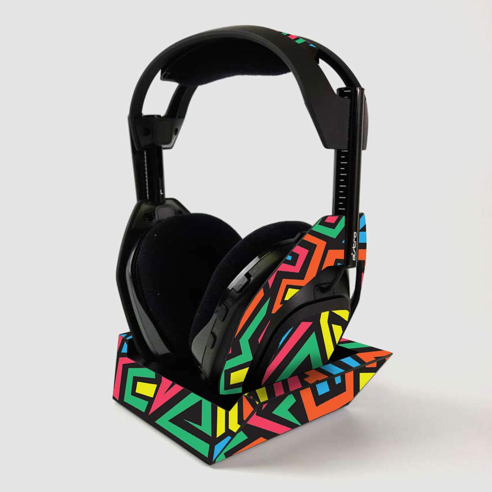 ASTRO Gaming A50 Wireless Headphone Skin & Base Station Cover - Hyper Design | Protective Vinyl Decal Wrap | Easy Apply & Remove | Durable Made in USA | Perfect for Gaming, Streaming & Travel Protection