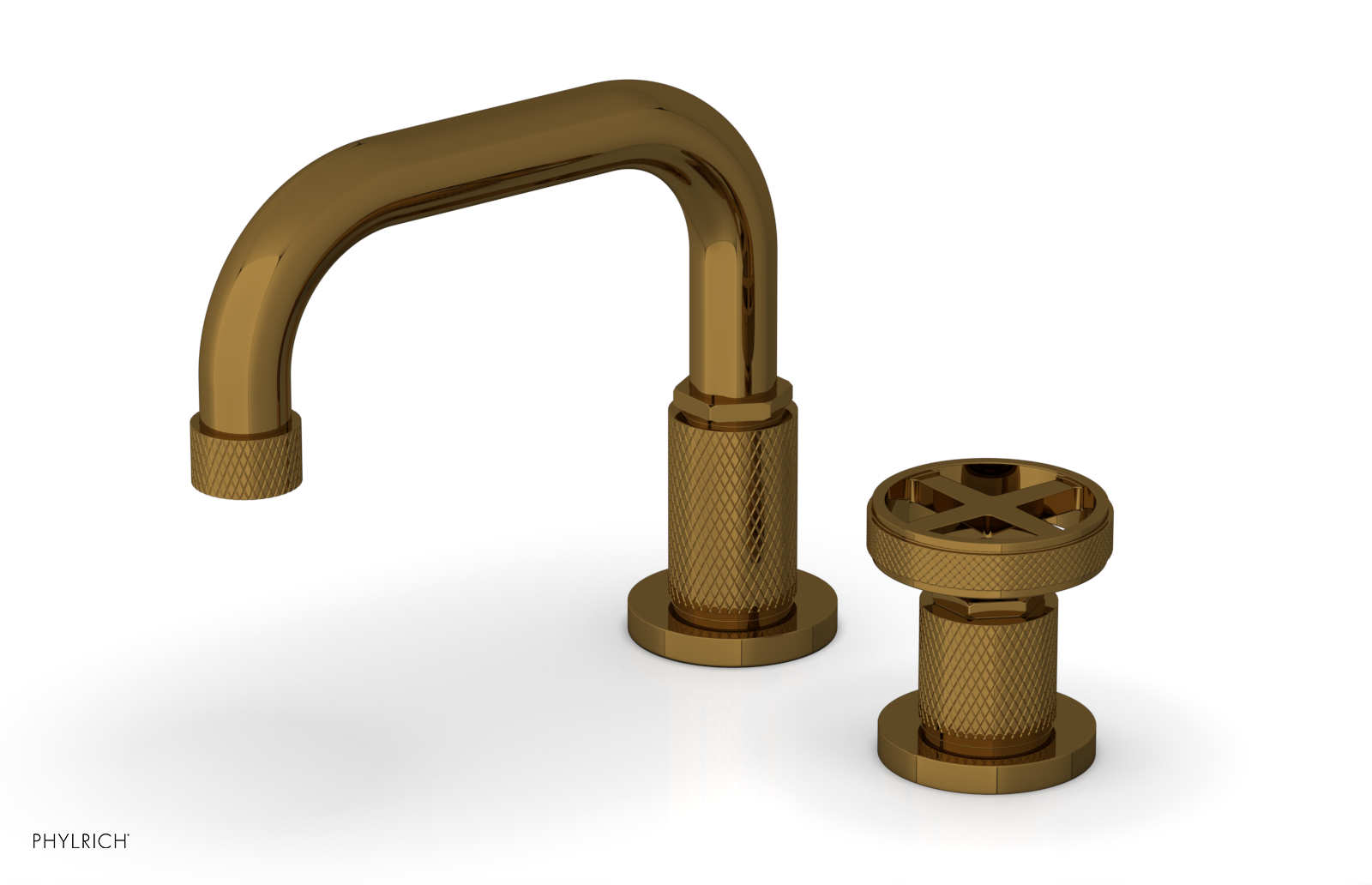 DUSTRIE Single Handle Bathroom Faucet - Low Spout Design with Cross Handle (Model 371-07) for Sink Vanity & Powder Room | Water-Saving Modern Fixture