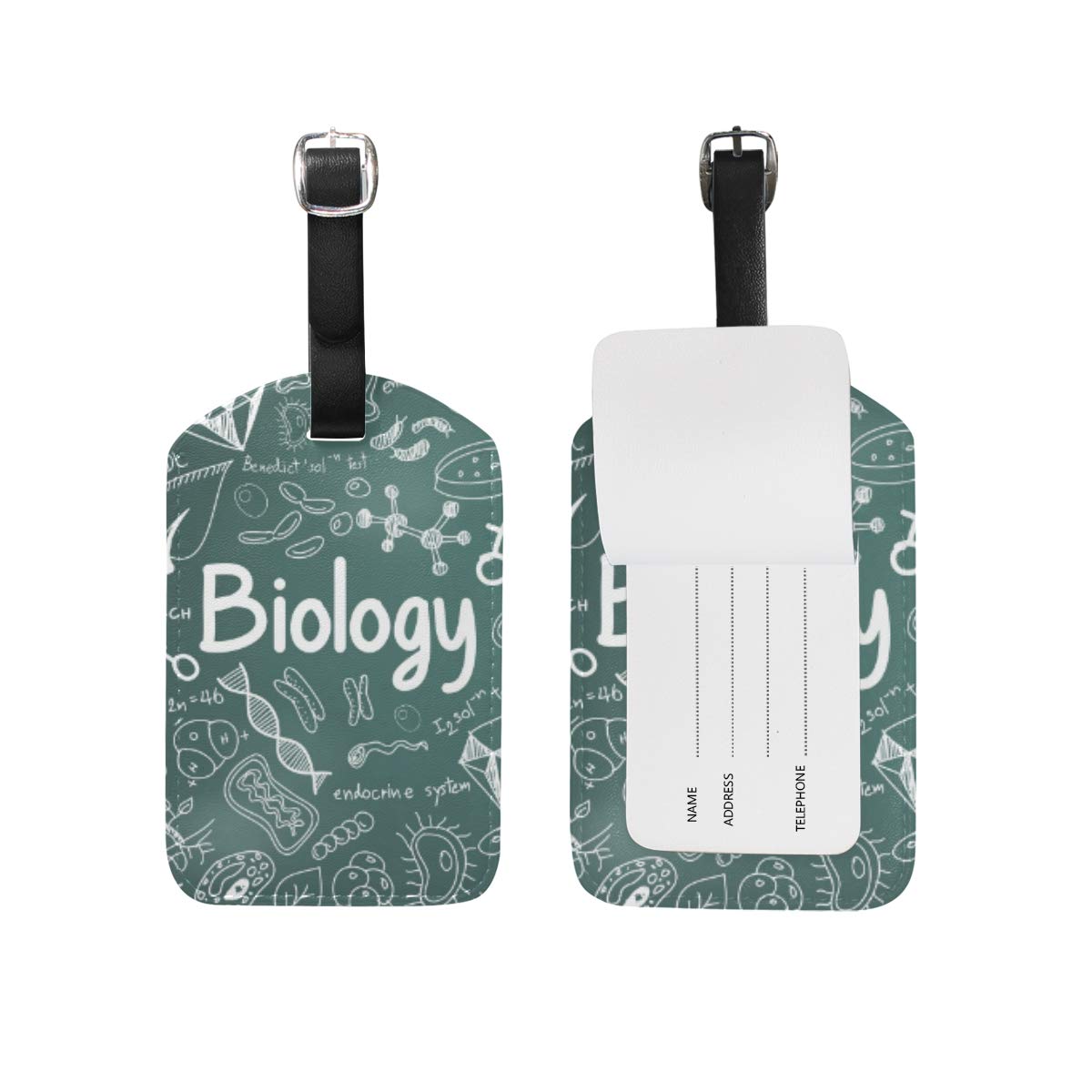 Biology Experiment Luggage Tags - Durable Travel ID Labels for Suitcases & Backpacks (1-Piece) - Perfect for School Science Trips & Airport Identification