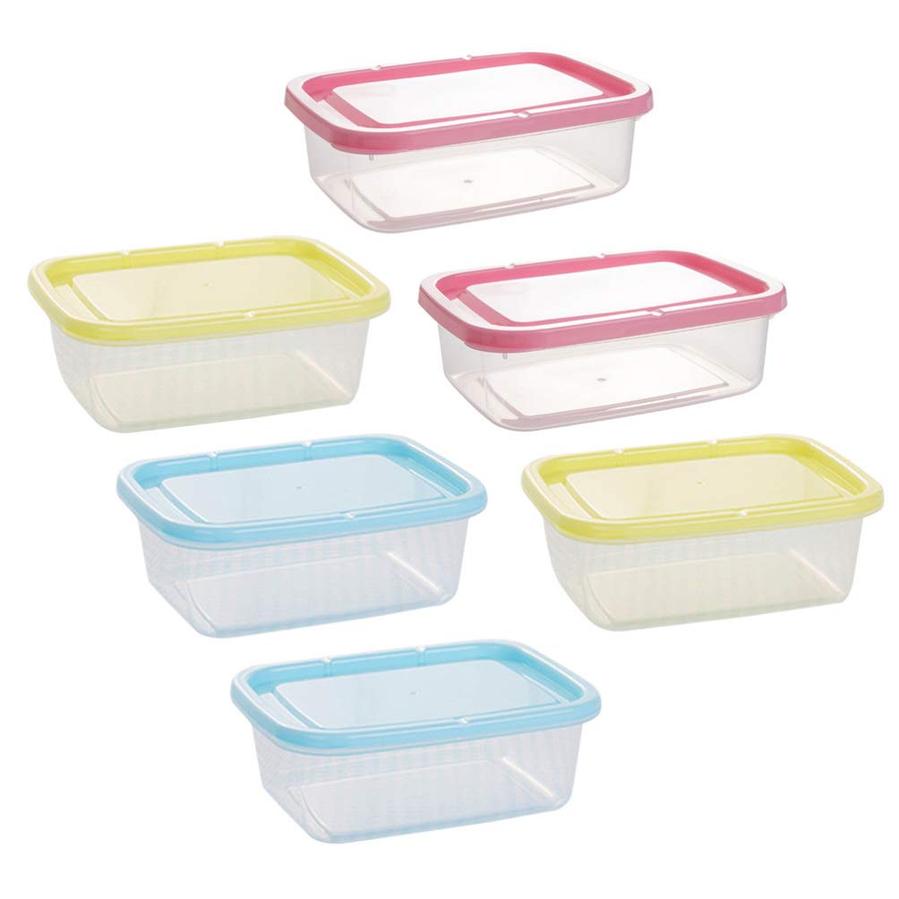 Amosfun 12-Pack Silicone Food Storage Containers - Leakproof Rectangular Crisper for Fridge, Freezer & Pantry | Perfect for Snacks, Fruits, Meal Prep & Leftovers | BPA-Free, Stackable & Space-Saving Kitchen Organization