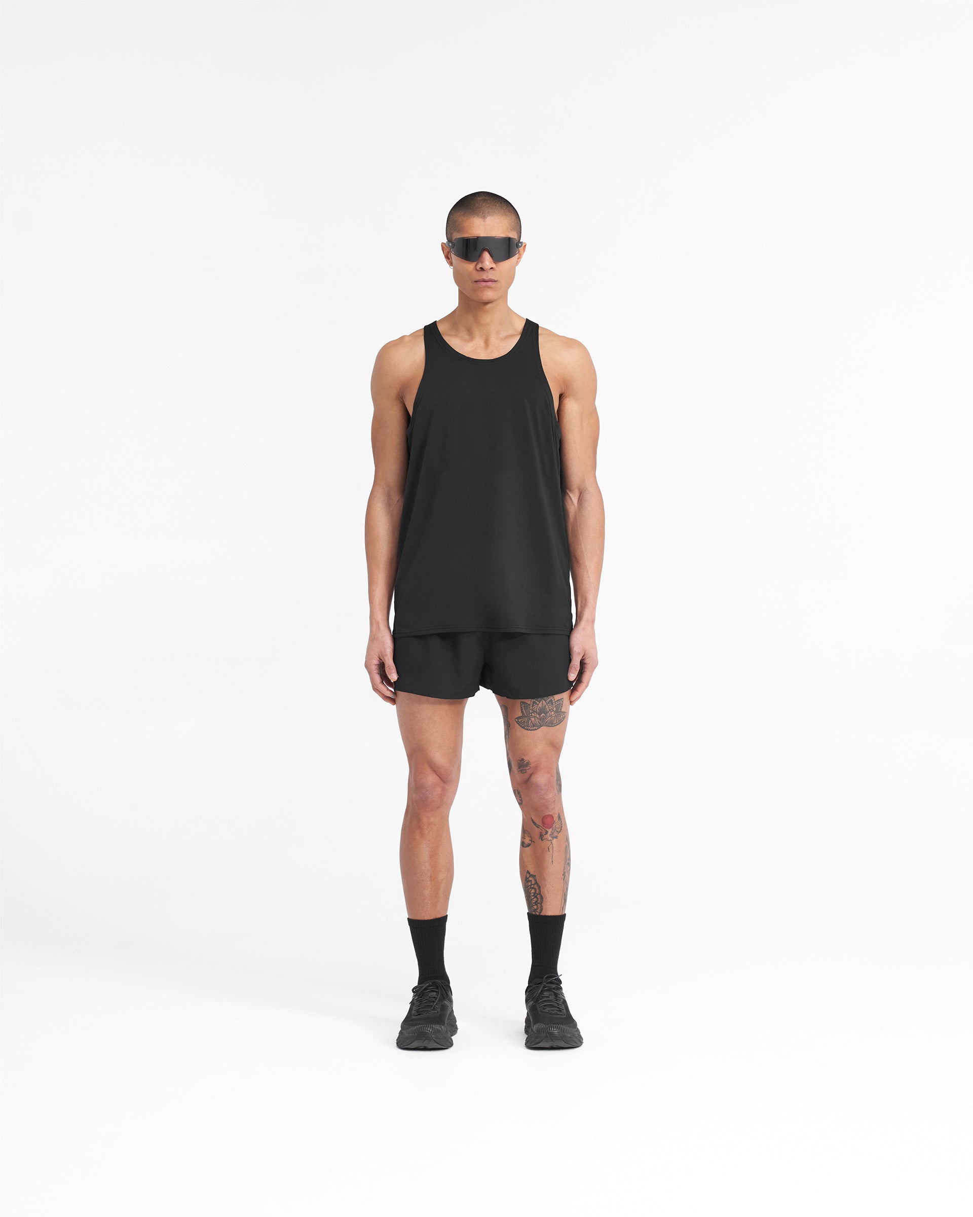 Team 247 Race Shorts for Men - High Performance Running & Training Shorts - Jet Black - Lightweight & Breathable for Gym, Jogging & Outdoor Sports