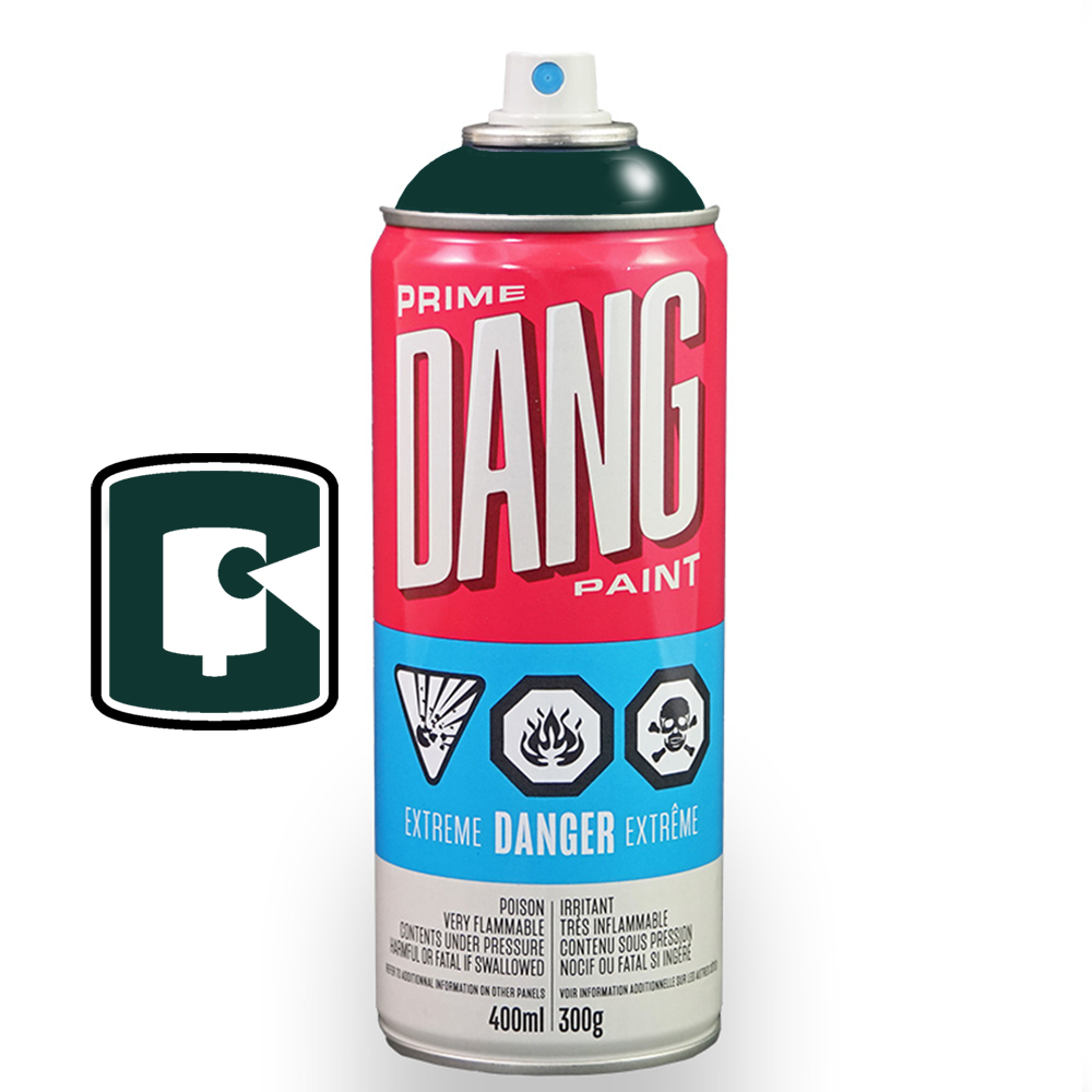 DANG Prime 400ml Deep Green Spray Paint - High-Quality Aerosol Paint for DIY, Crafts, Automotive & Home Decor Projects