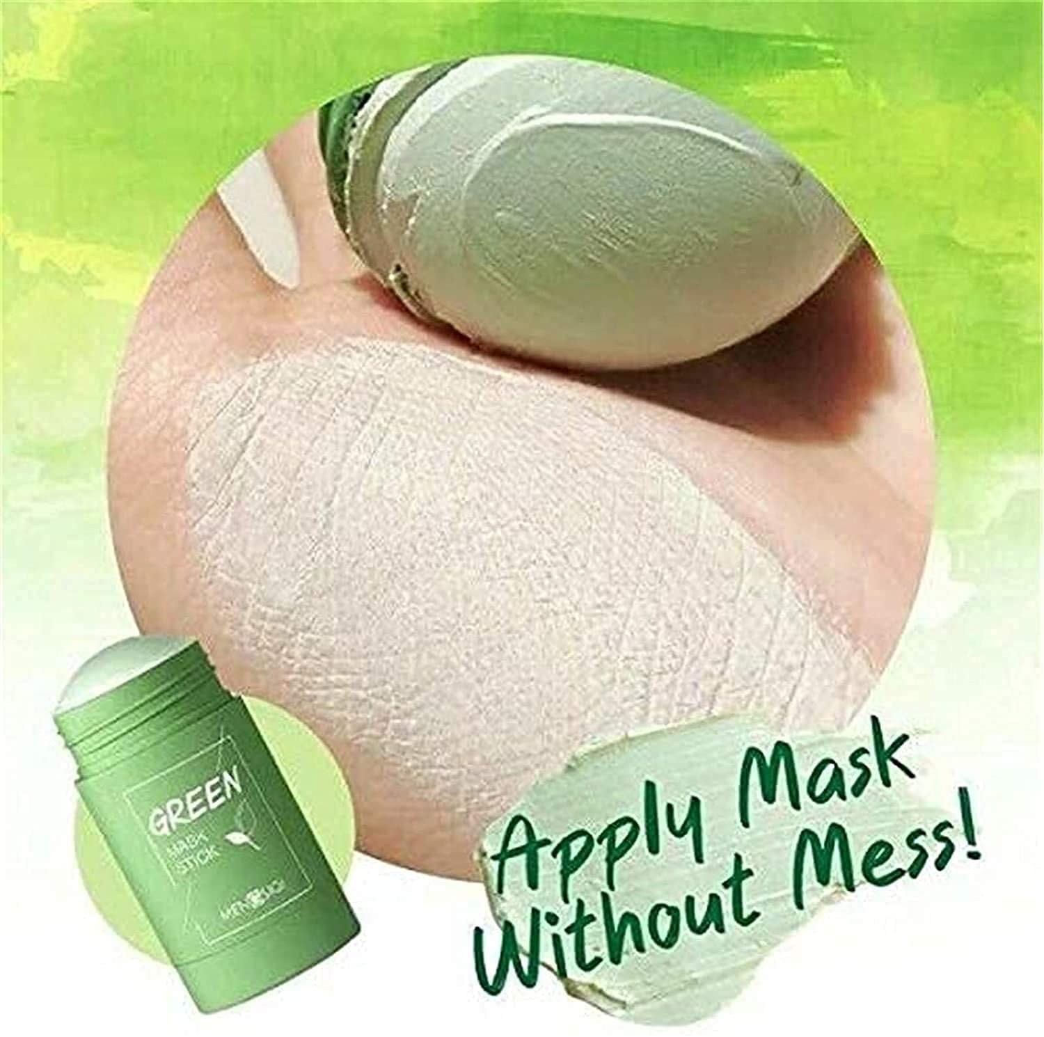 N.Y.N Beauty 3D Facial Roller & Green Tea Clay Mask Set - Skin Tightening Massager, Oil Control & Anti-Acne Treatment for Glowing Complexion | Perfect for Daily Skincare Routine & Spa Night Self-Care