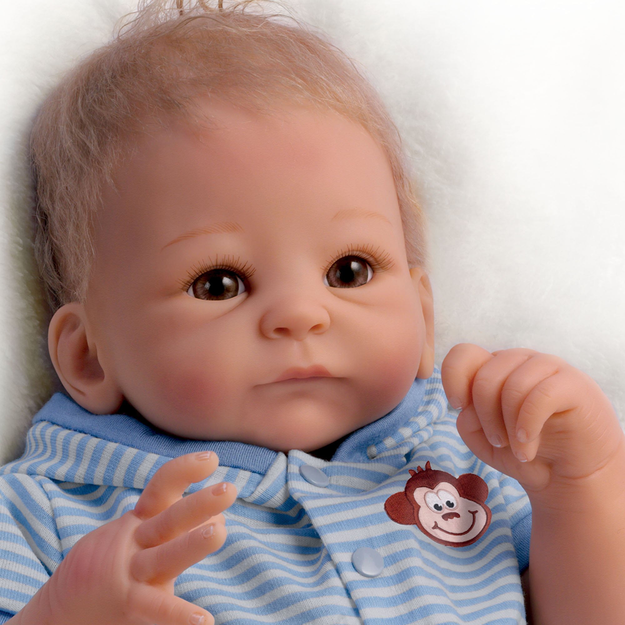 The Ashton-Drake Galleries Tasha Edenholm So Truly Real Benjamin Baby Boy Doll - Lifelike Collectible for Nursery Decor, Baby Shower Gifts & Doll Enthusiasts