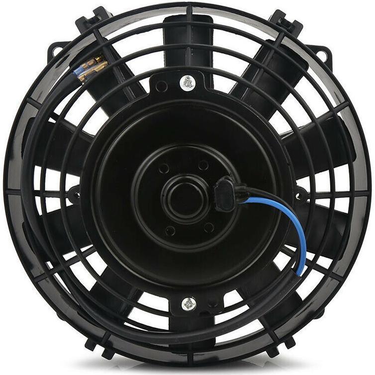 17 Row Transmission Oil Cooler with Electric Fan, Thermostat & Temperature Switch Kit - Ideal for High-Performance Vehicles & Off-Road Trucks