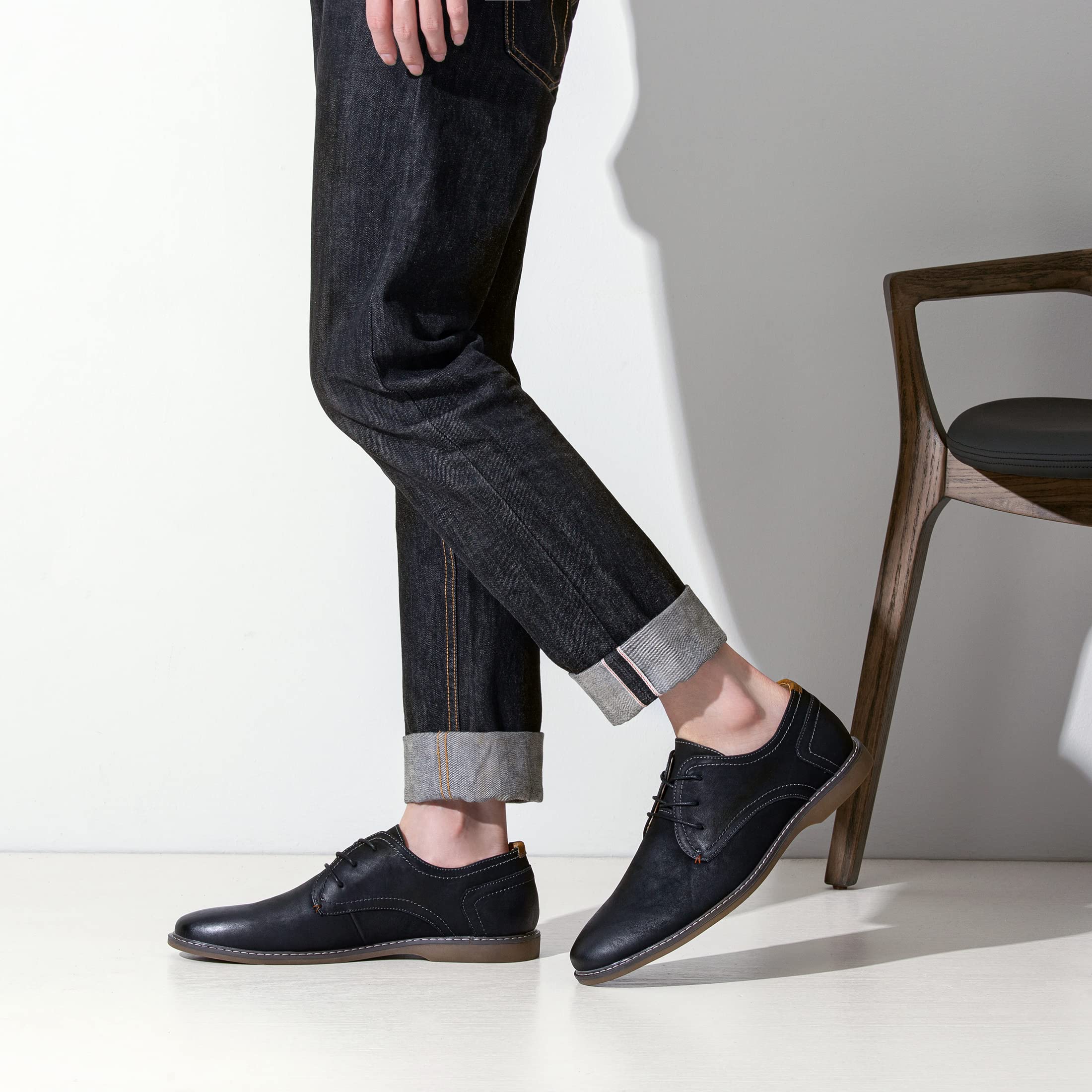 Jousen Men's Suede Casual Dress Shoes - Classic Business Loafers for Office & Formal Events | Comfortable & Stylish Men's Footwear