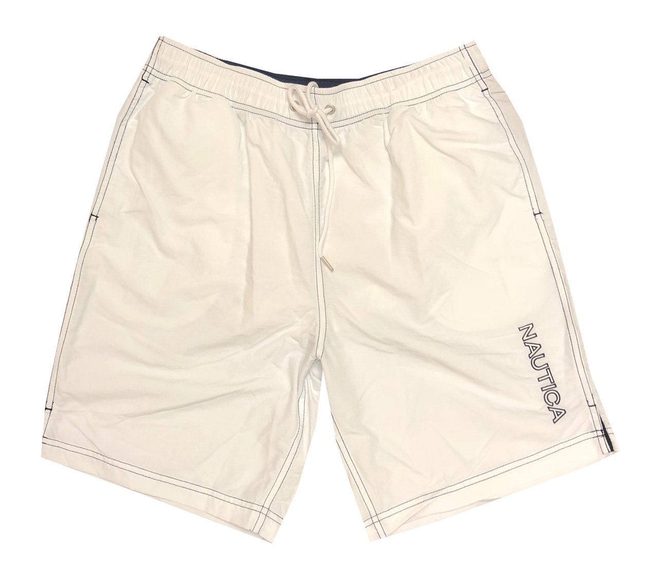 Nautica Men's Quick-Dry Swim Trunks with Logo - Comfortable Beach Shorts for Swimming, Surfing & Vacation