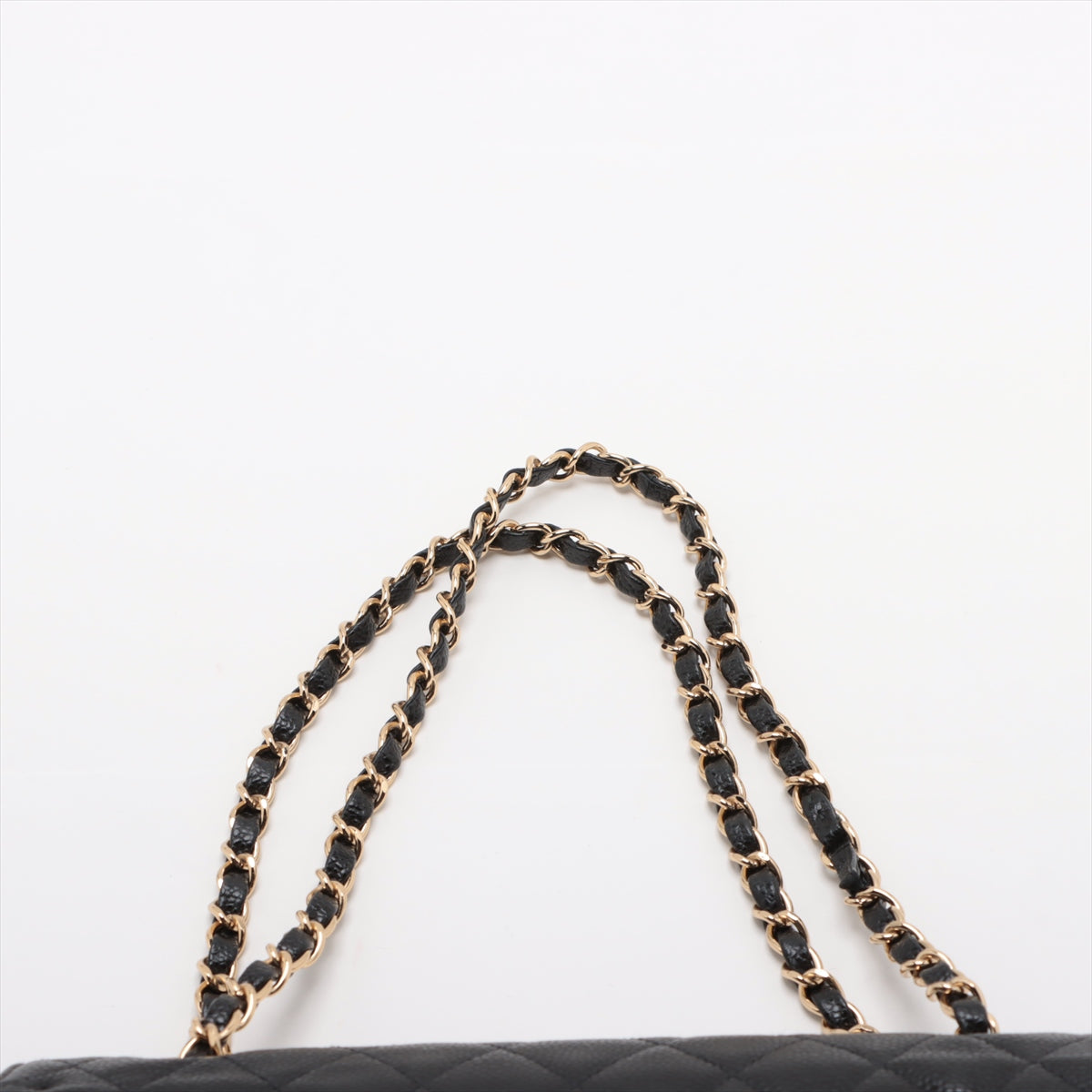 Chanel Classic Flap Bag Medium/Large 24k Gold Plated Caviar Leather Black Series 7 - Luxury Designer Handbag for Women, Perfect for Parties, Weddings & Special Occasions