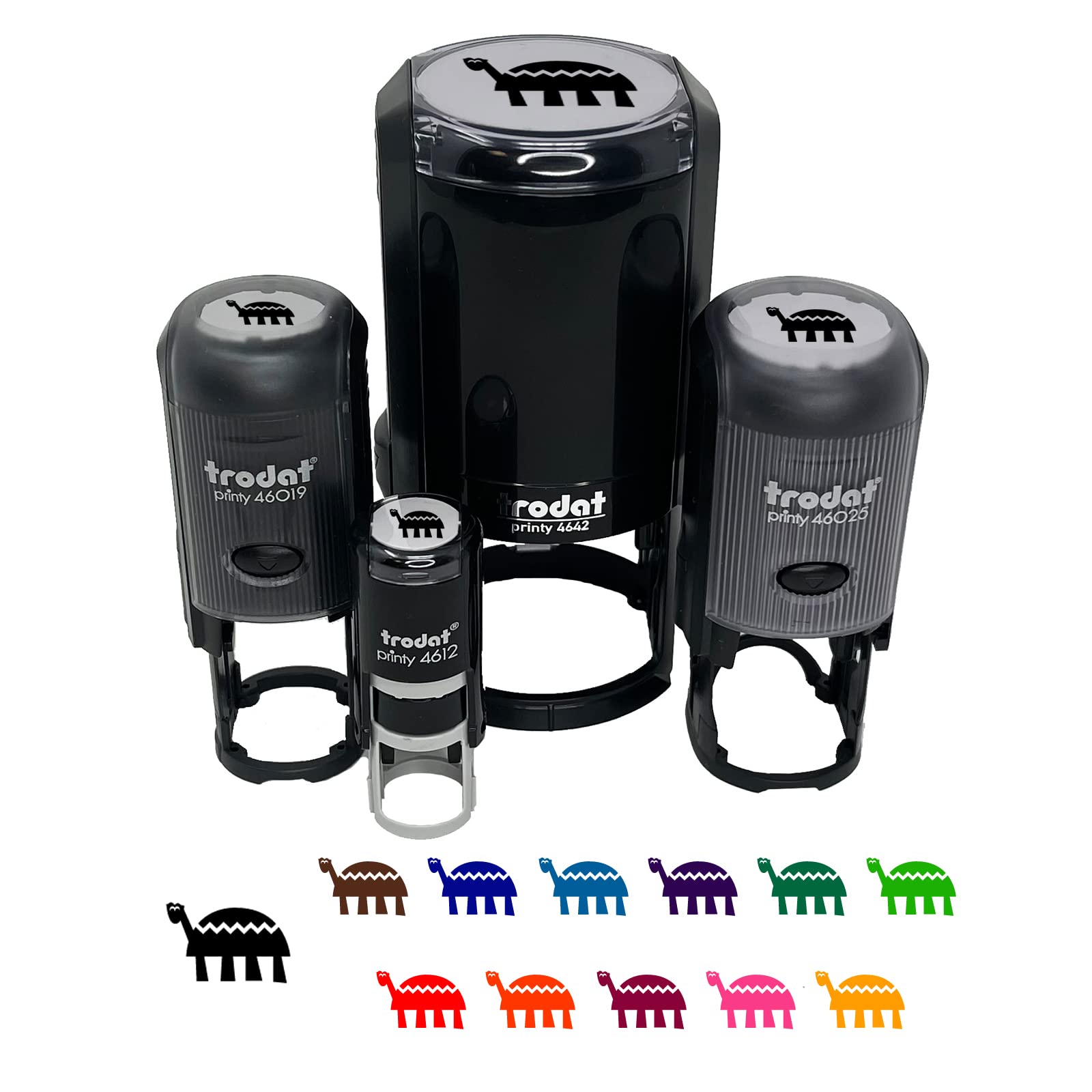 Totally Turtle Self-Inking Rubber Stamp - 1 Inch Medium Size with Black Ink for Crafting, Scrapbooking, Planner Decorations & DIY Projects - Perfect for Journals, Cards, Gift Wrapping & Office Use