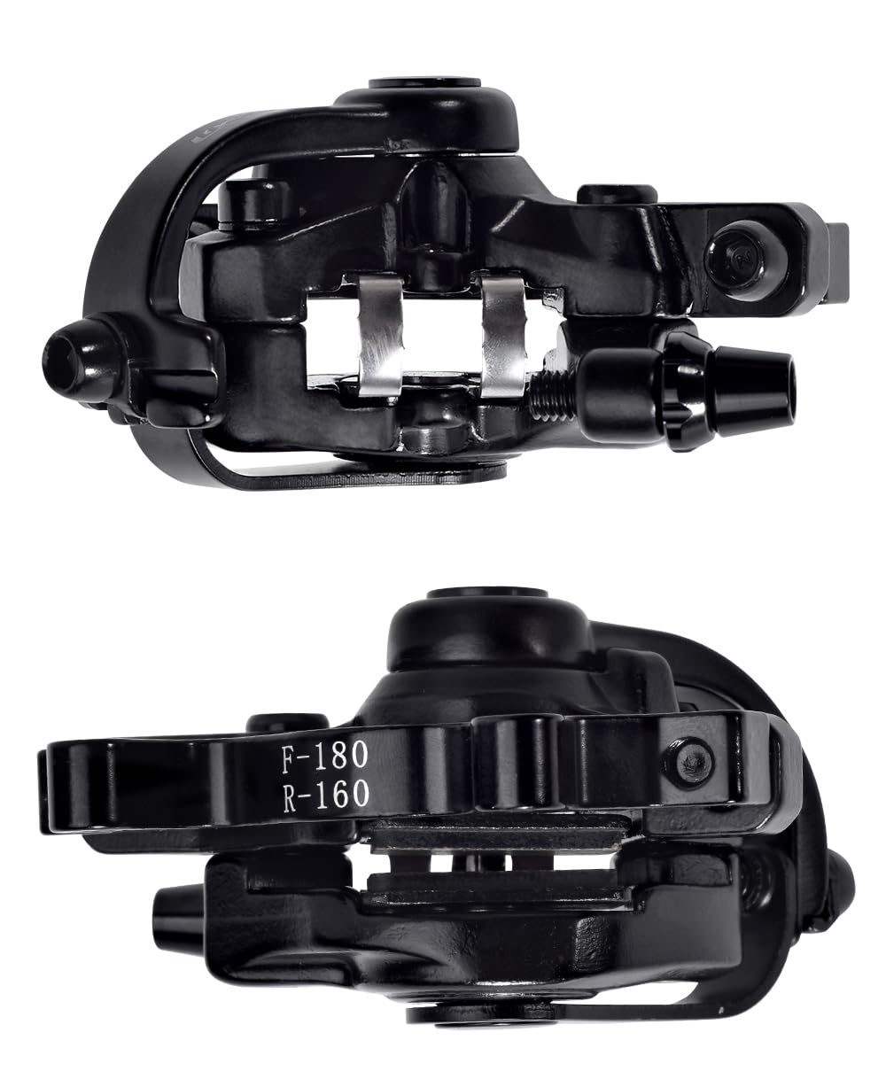 **Zoom DB-680 Bilateral Caliper Disc Brake Set - Dual Piston Alloy Mountain Bike Brakes with Cable Line Pulling - Perfect for Trail Riding, Commuting & Off-Road Cycling**